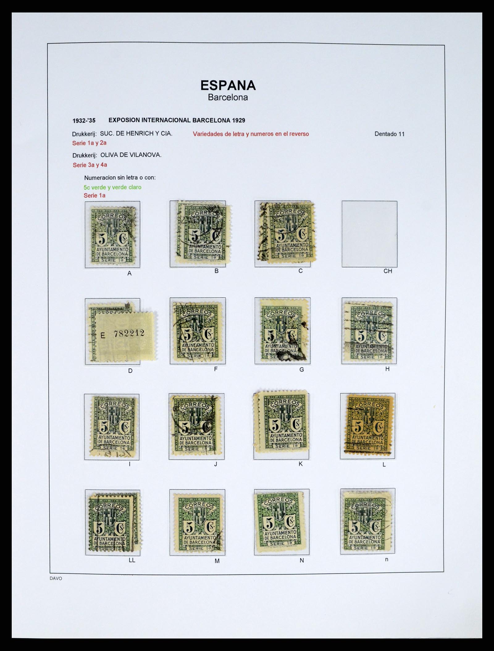 37837 041 - Postzegelverzameling 37837 Spaanse burgeroorlog en lokaalpost 1893-19