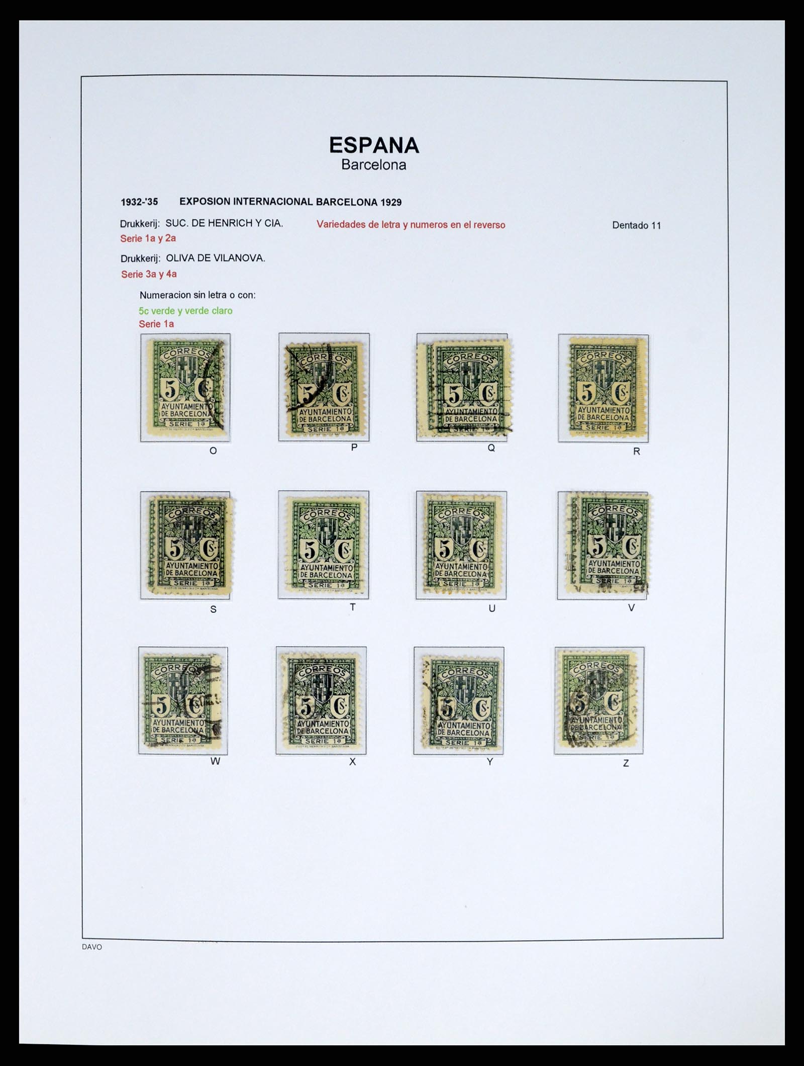 37837 042 - Postzegelverzameling 37837 Spaanse burgeroorlog en lokaalpost 1893-19