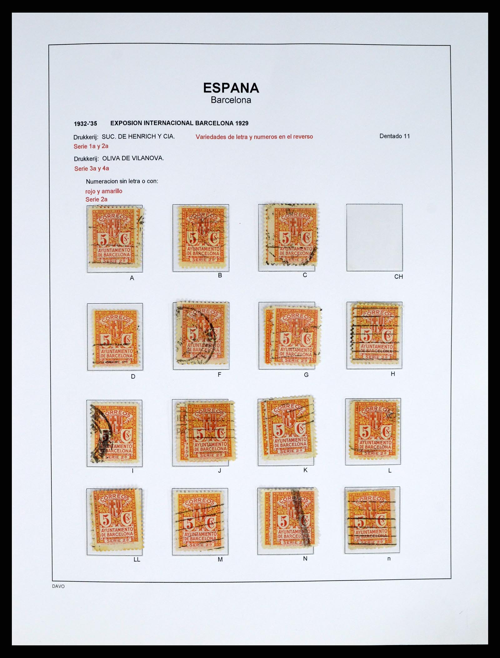 37837 043 - Postzegelverzameling 37837 Spaanse burgeroorlog en lokaalpost 1893-19