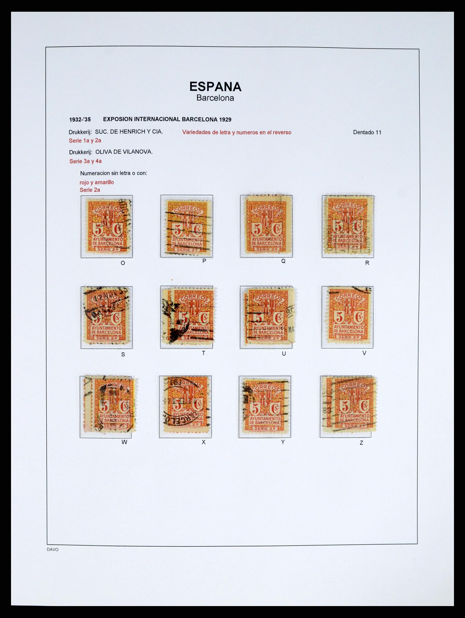 37837 044 - Postzegelverzameling 37837 Spaanse burgeroorlog en lokaalpost 1893-19