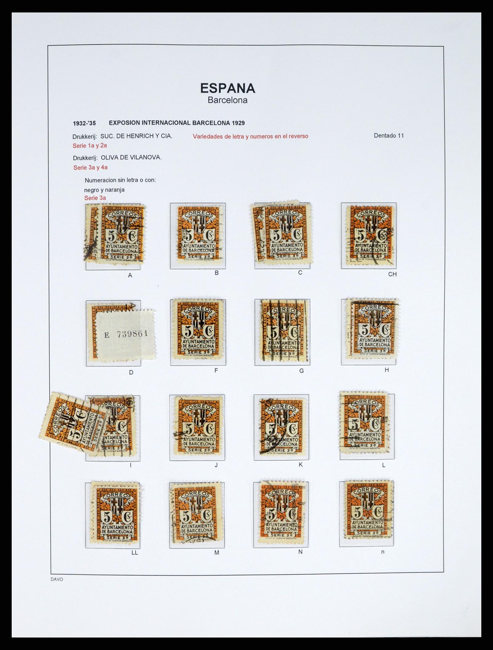 37837 045 - Postzegelverzameling 37837 Spaanse burgeroorlog en lokaalpost 1893-19