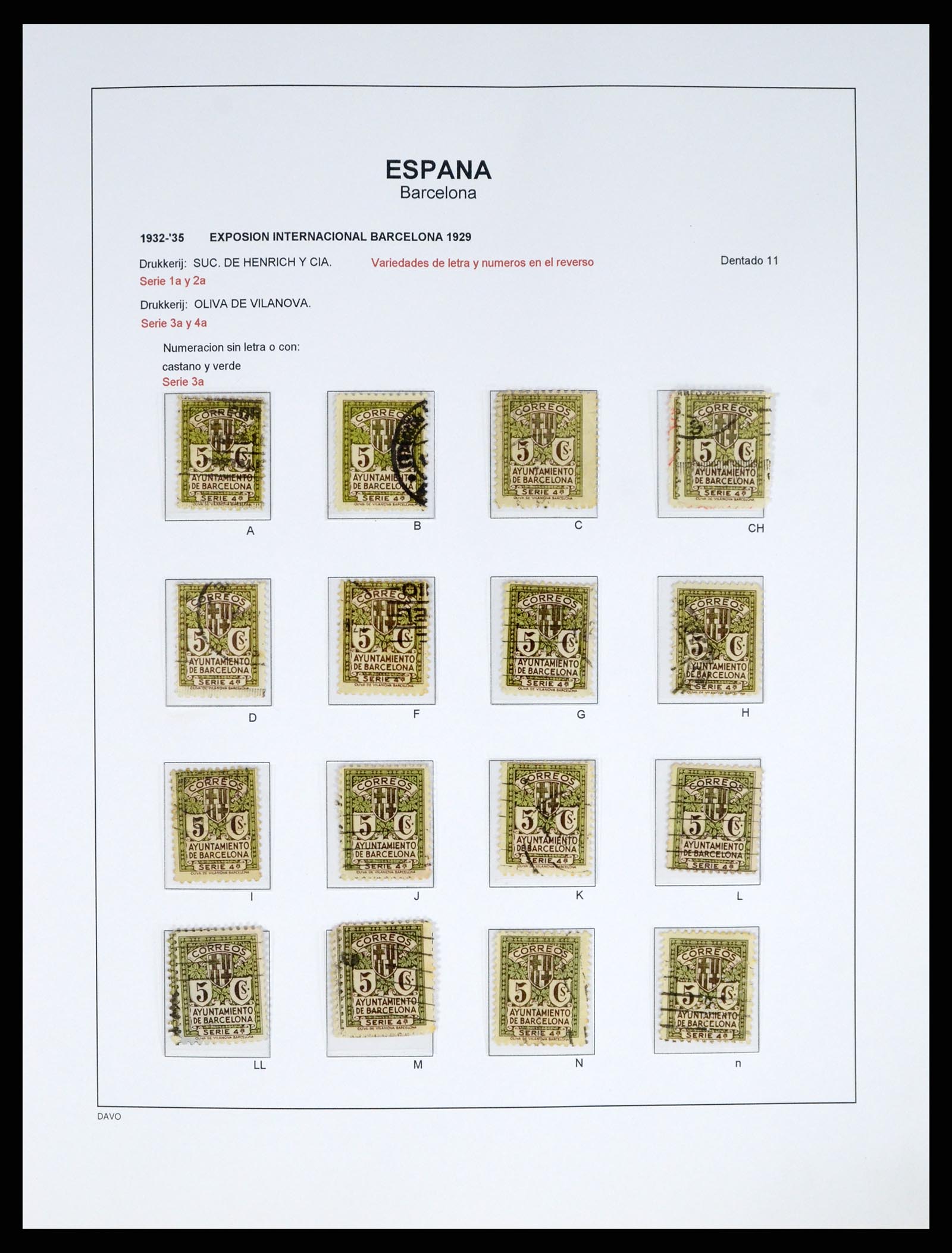 37837 047 - Postzegelverzameling 37837 Spaanse burgeroorlog en lokaalpost 1893-19