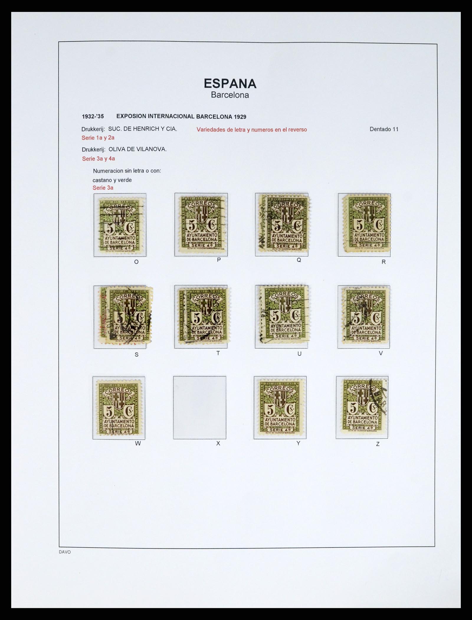 37837 048 - Postzegelverzameling 37837 Spaanse burgeroorlog en lokaalpost 1893-19