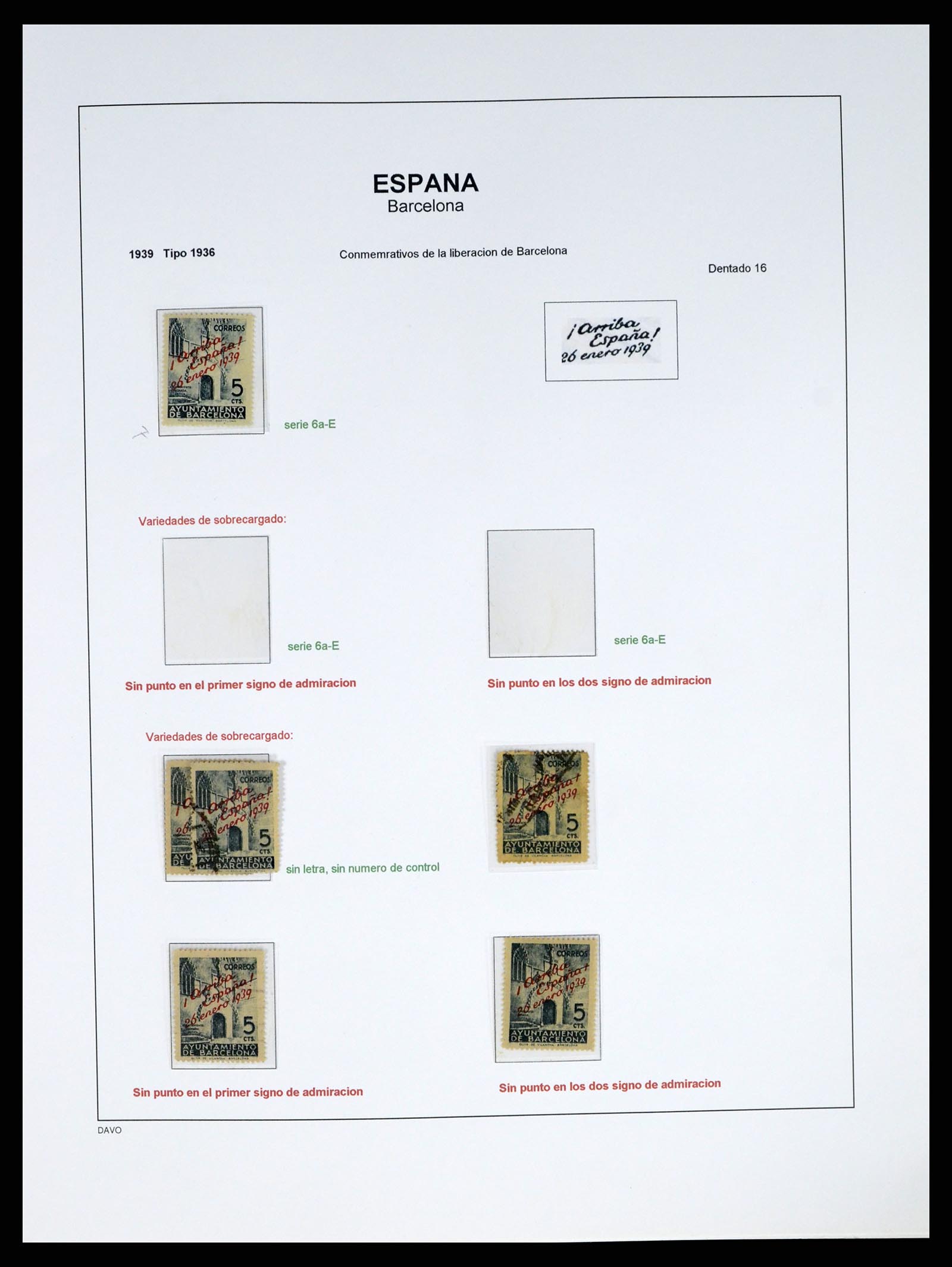 37837 053 - Postzegelverzameling 37837 Spaanse burgeroorlog en lokaalpost 1893-19