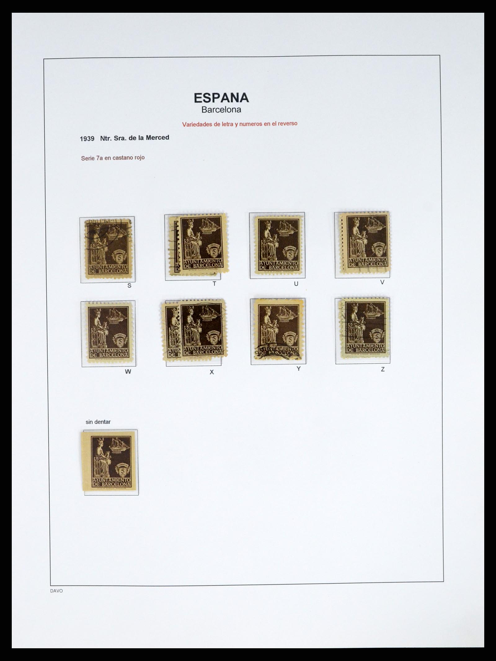 37837 055 - Postzegelverzameling 37837 Spaanse burgeroorlog en lokaalpost 1893-19