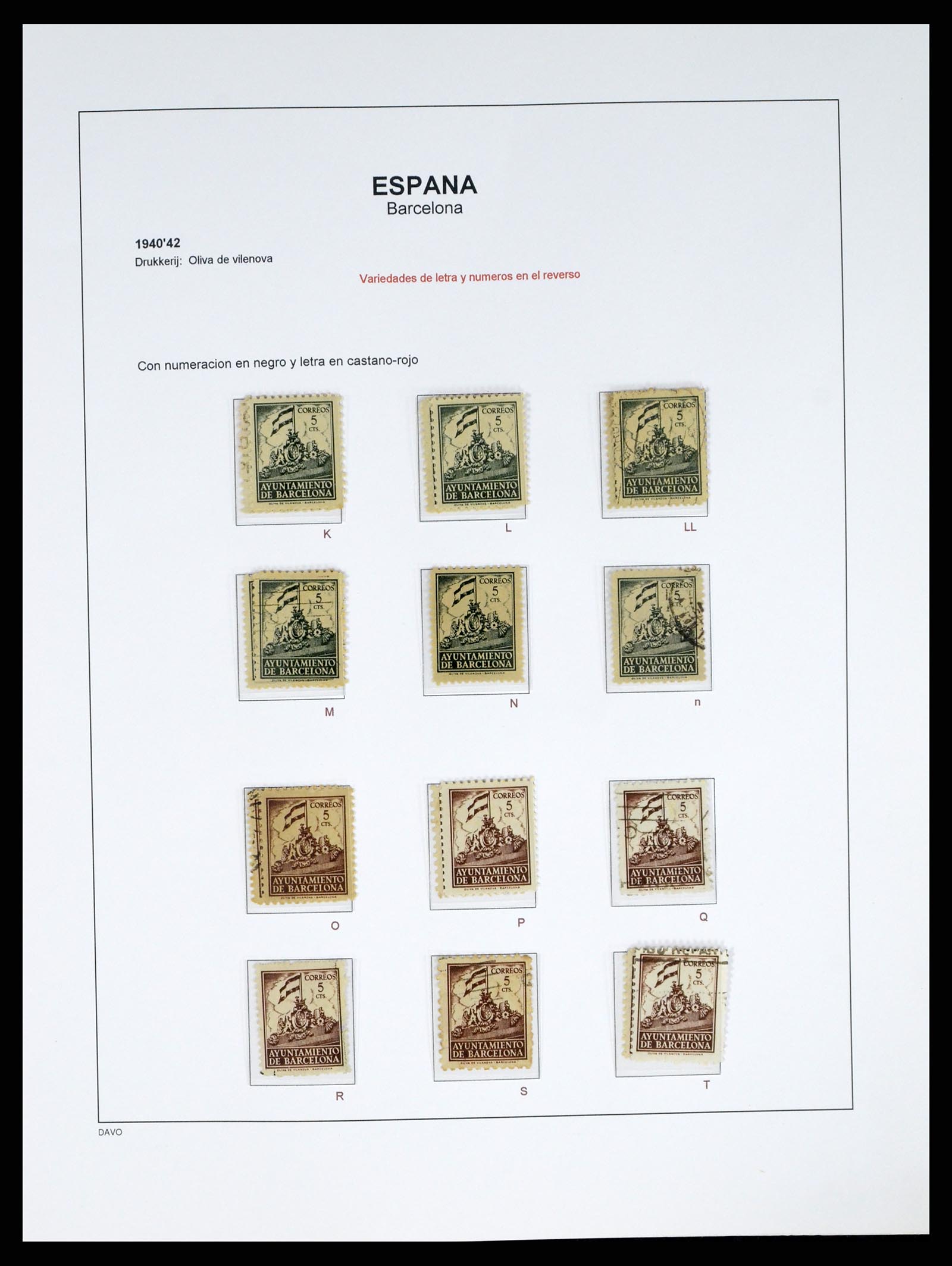 37837 057 - Postzegelverzameling 37837 Spaanse burgeroorlog en lokaalpost 1893-19