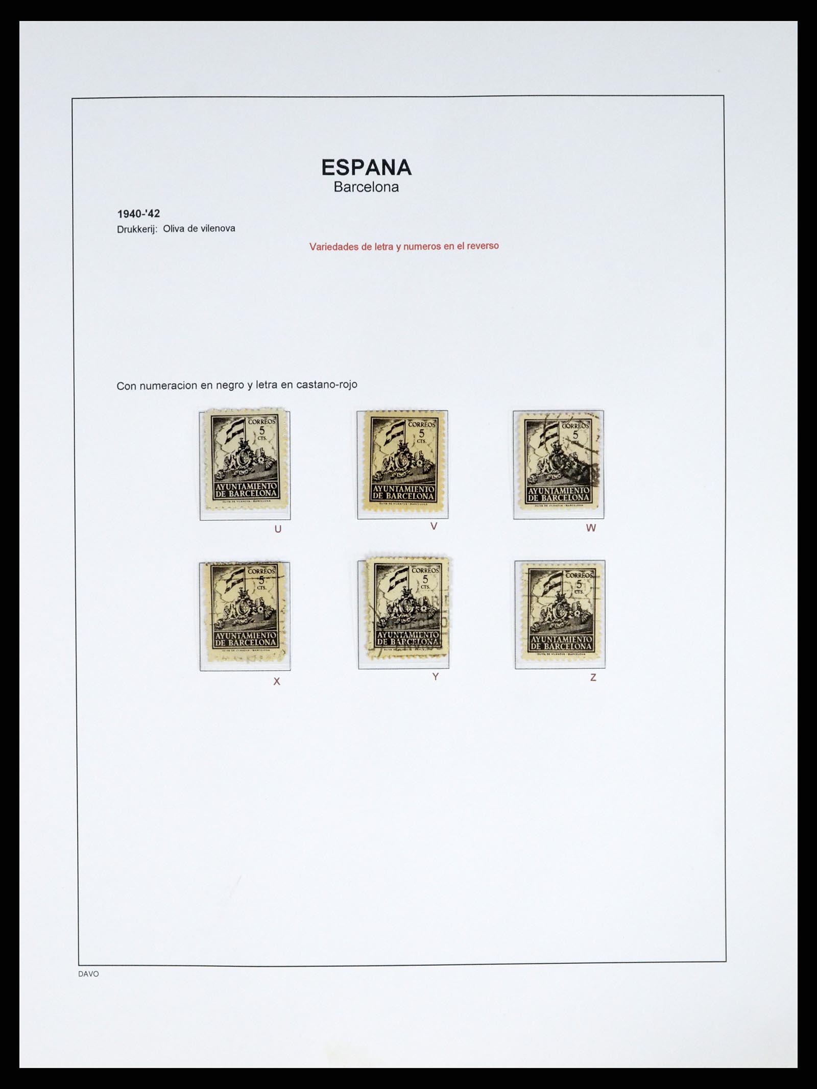 37837 058 - Postzegelverzameling 37837 Spaanse burgeroorlog en lokaalpost 1893-19