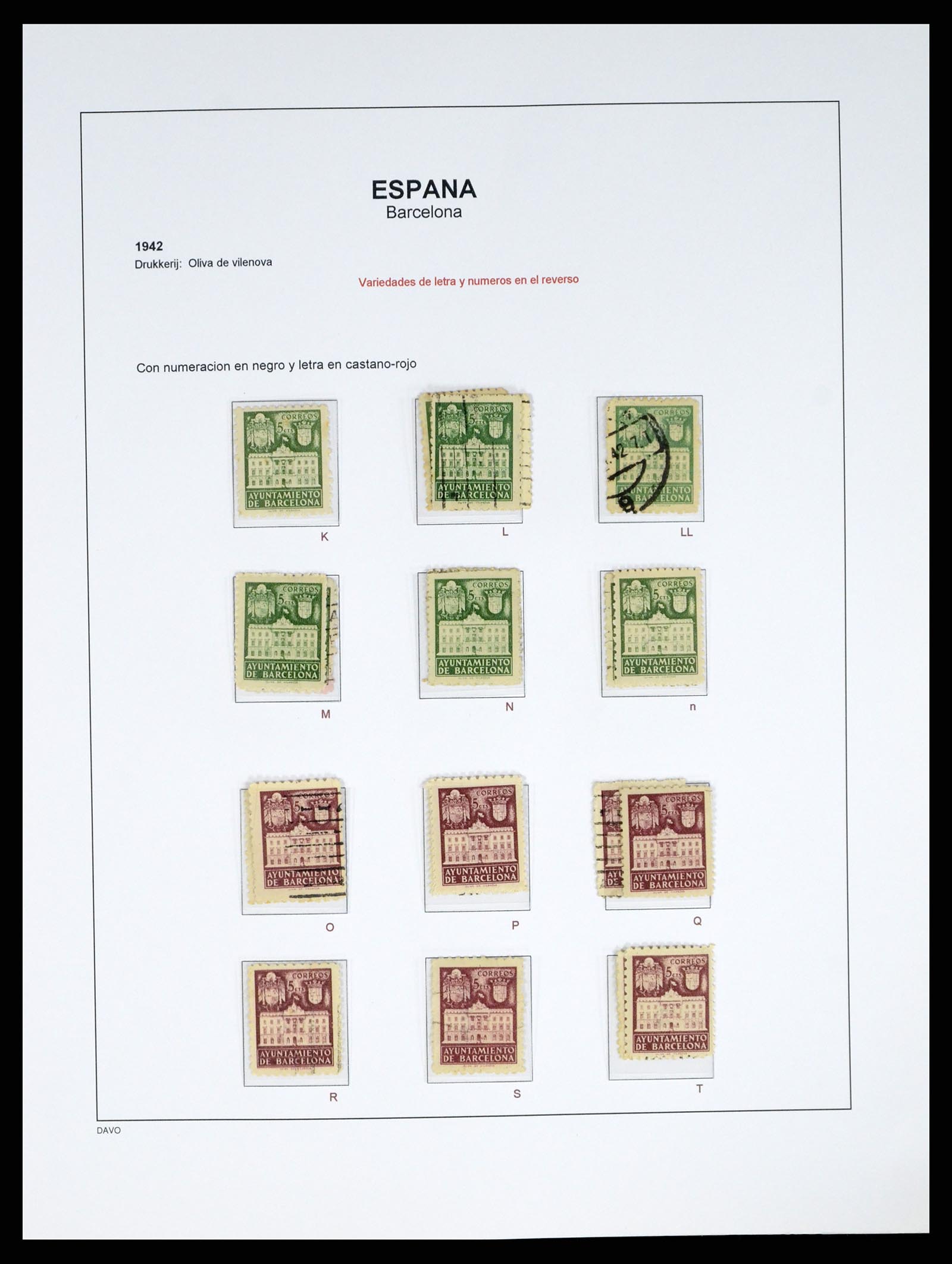 37837 060 - Postzegelverzameling 37837 Spaanse burgeroorlog en lokaalpost 1893-19