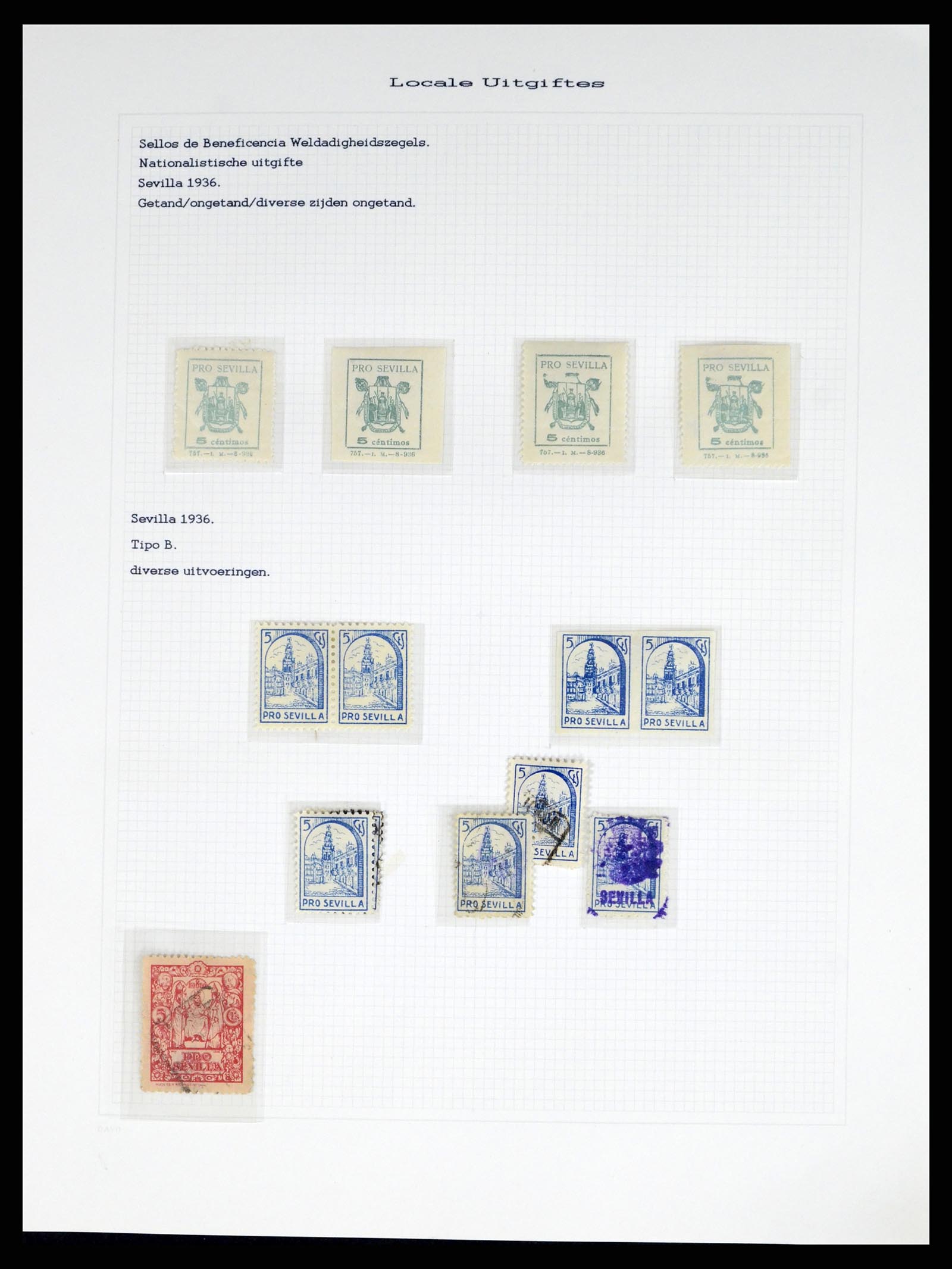 37837 091 - Stamp Collection 37837 Spansish civil war and local post 1893-1945.