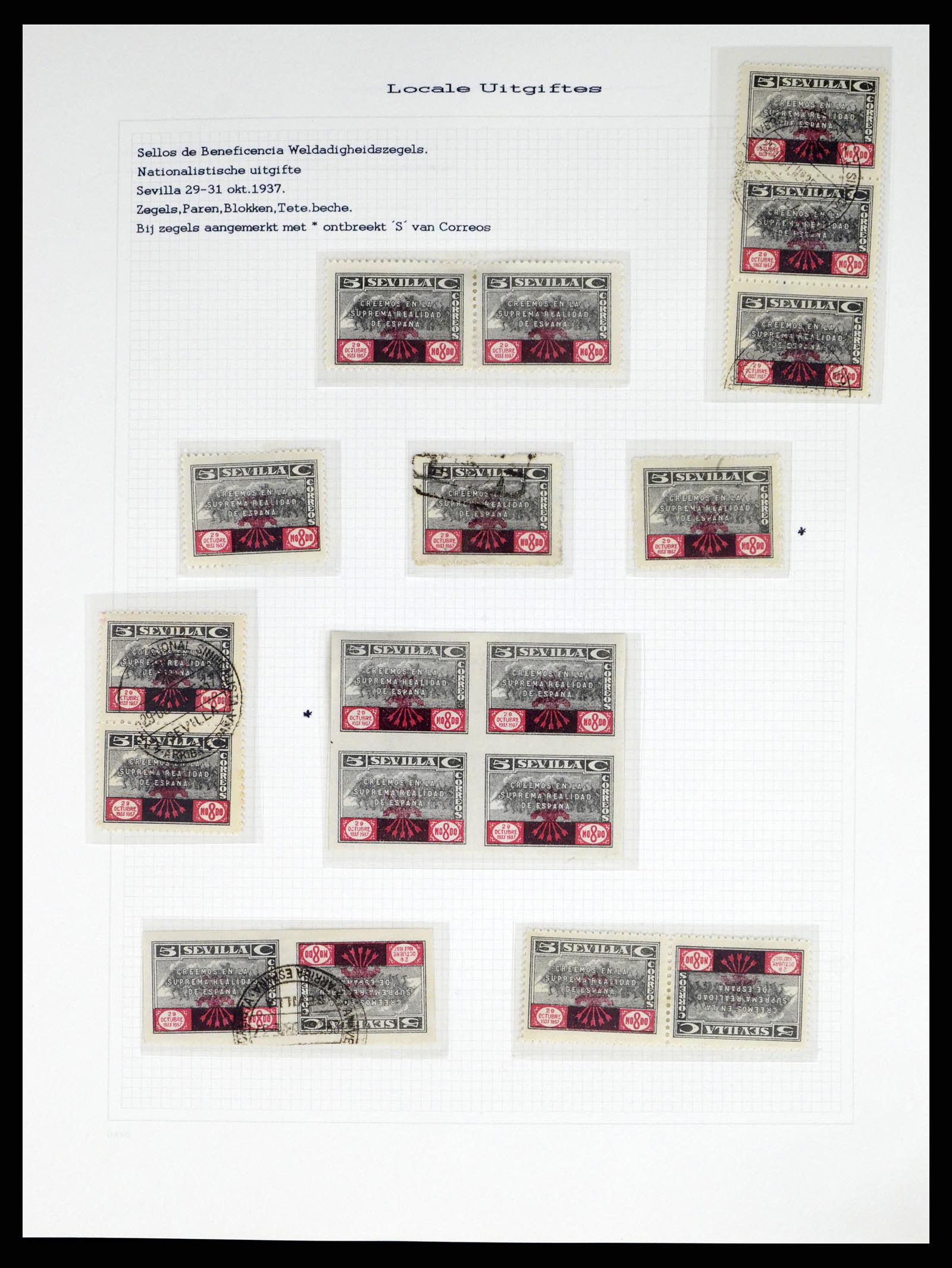 37837 093 - Stamp Collection 37837 Spansish civil war and local post 1893-1945.
