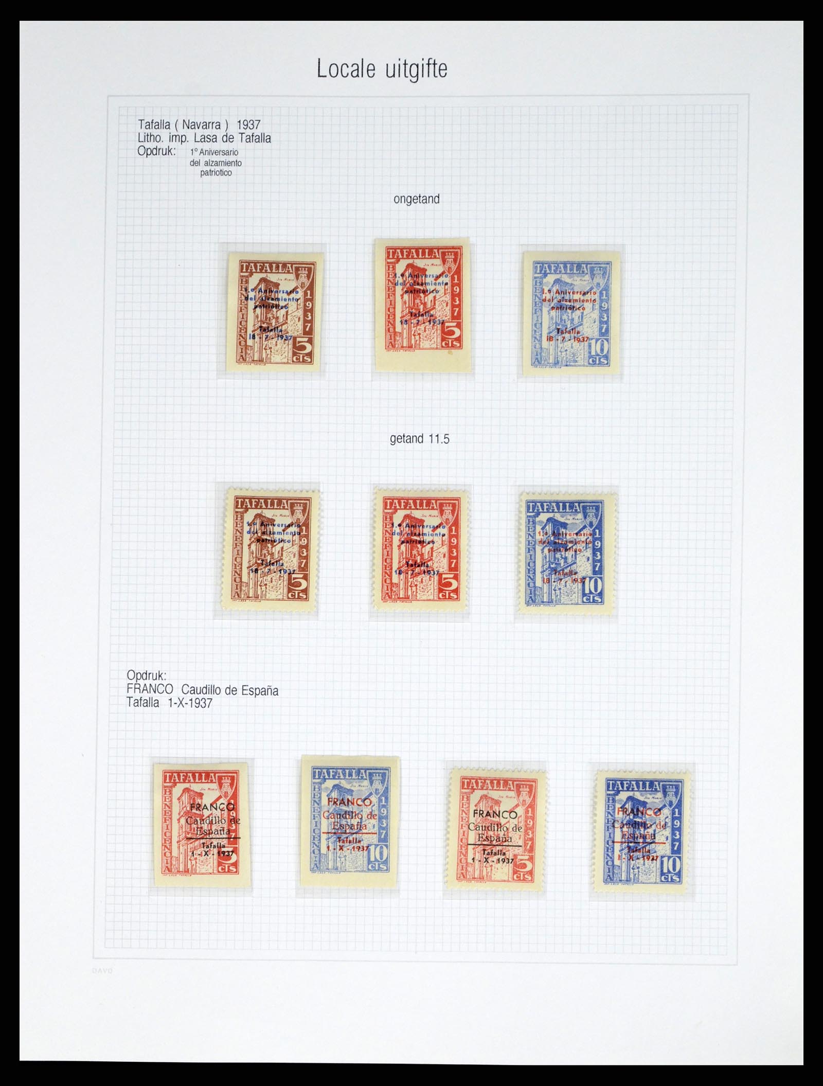 37837 098 - Stamp Collection 37837 Spansish civil war and local post 1893-1945.