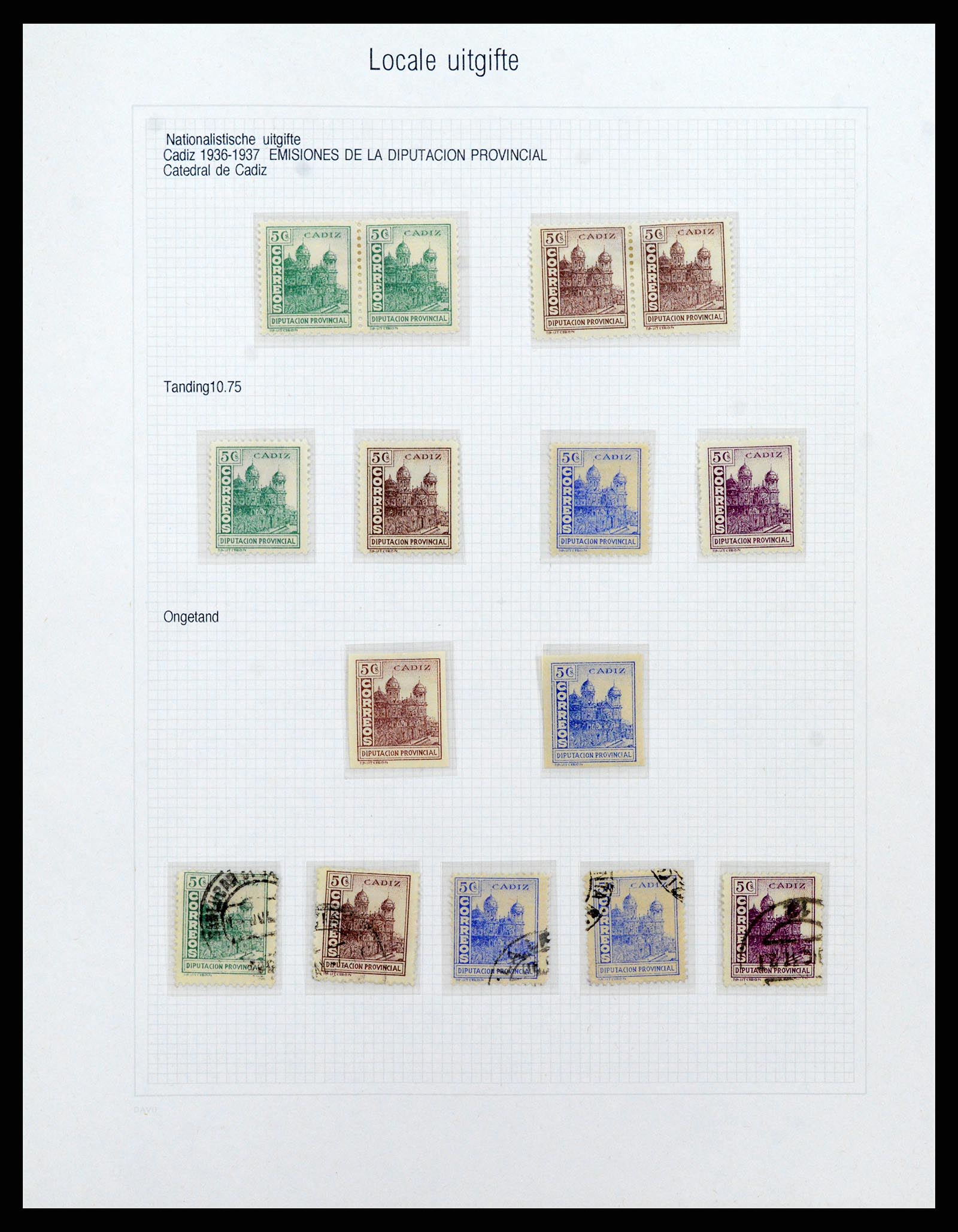 37837 195 - Stamp Collection 37837 Spansish civil war and local post 1893-1945.
