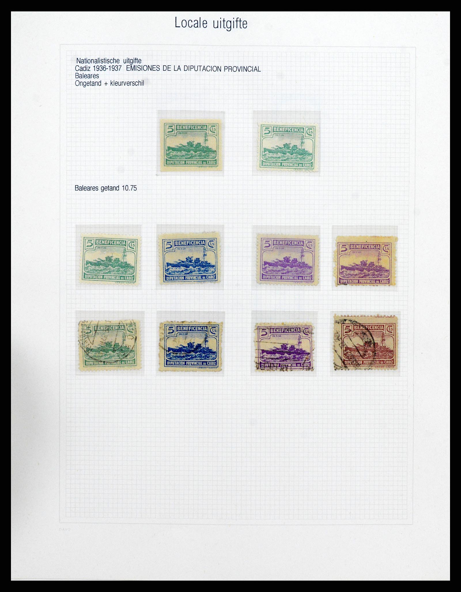 37837 196 - Stamp Collection 37837 Spansish civil war and local post 1893-1945.