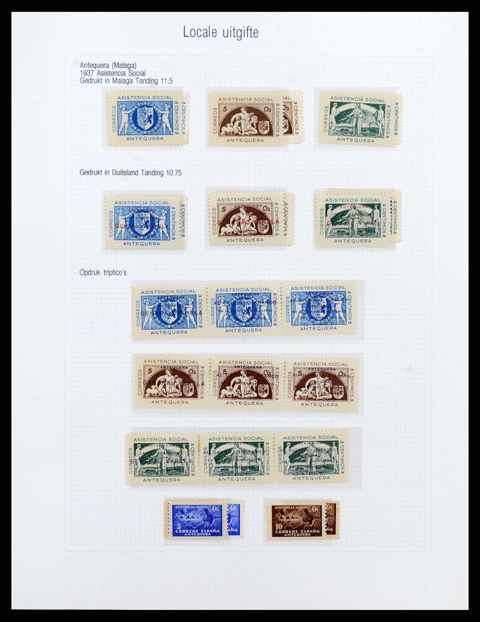 37837 203 - Stamp Collection 37837 Spansish civil war and local post 1893-1945.