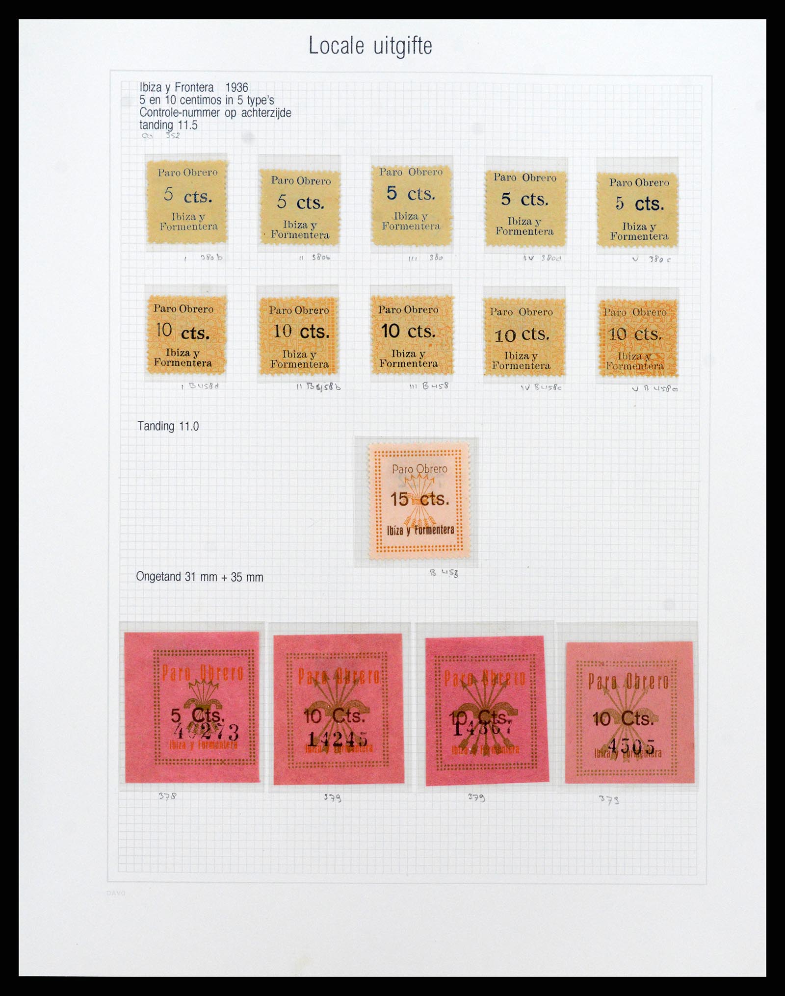 37837 208 - Stamp Collection 37837 Spansish civil war and local post 1893-1945.