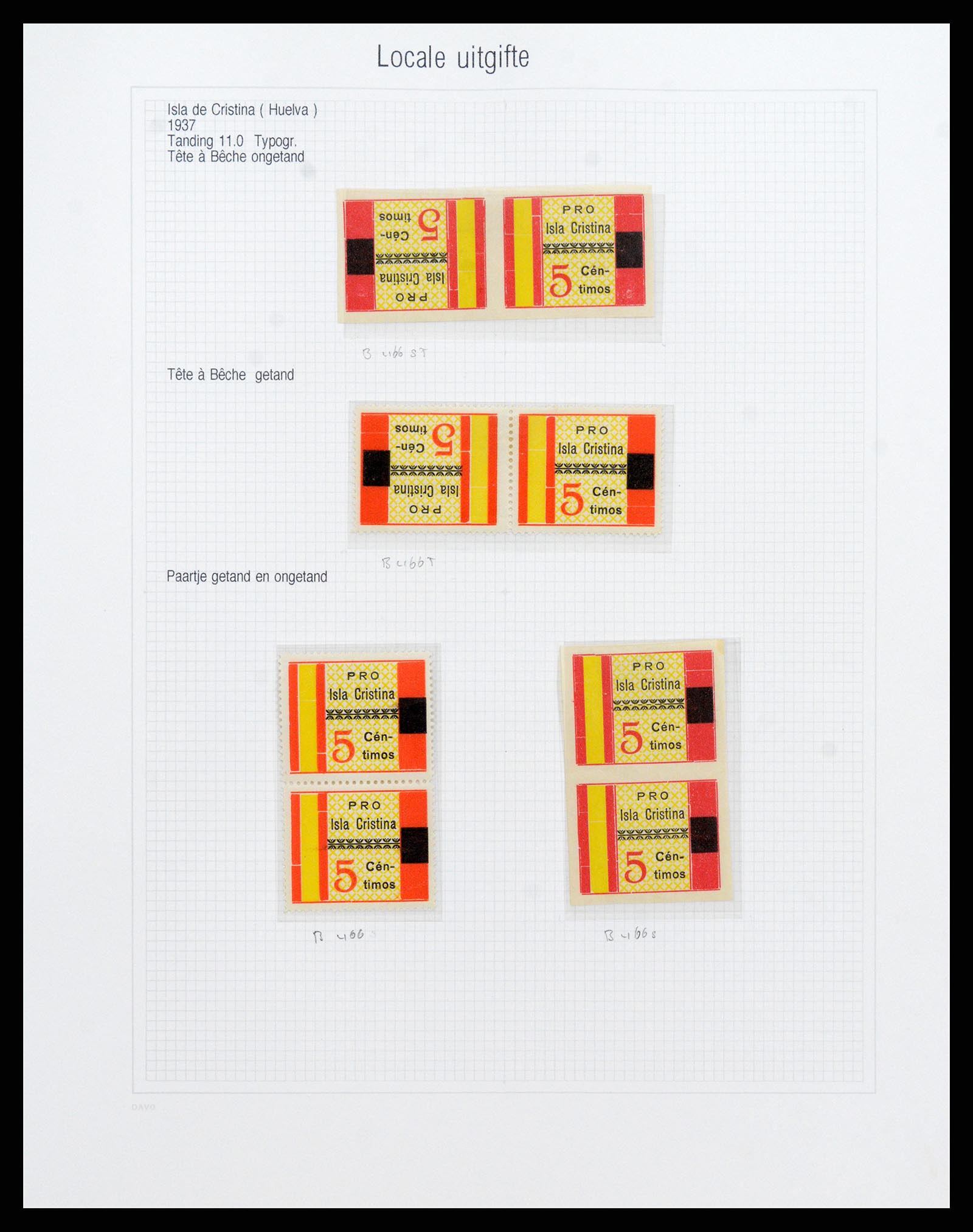 37837 209 - Stamp Collection 37837 Spansish civil war and local post 1893-1945.