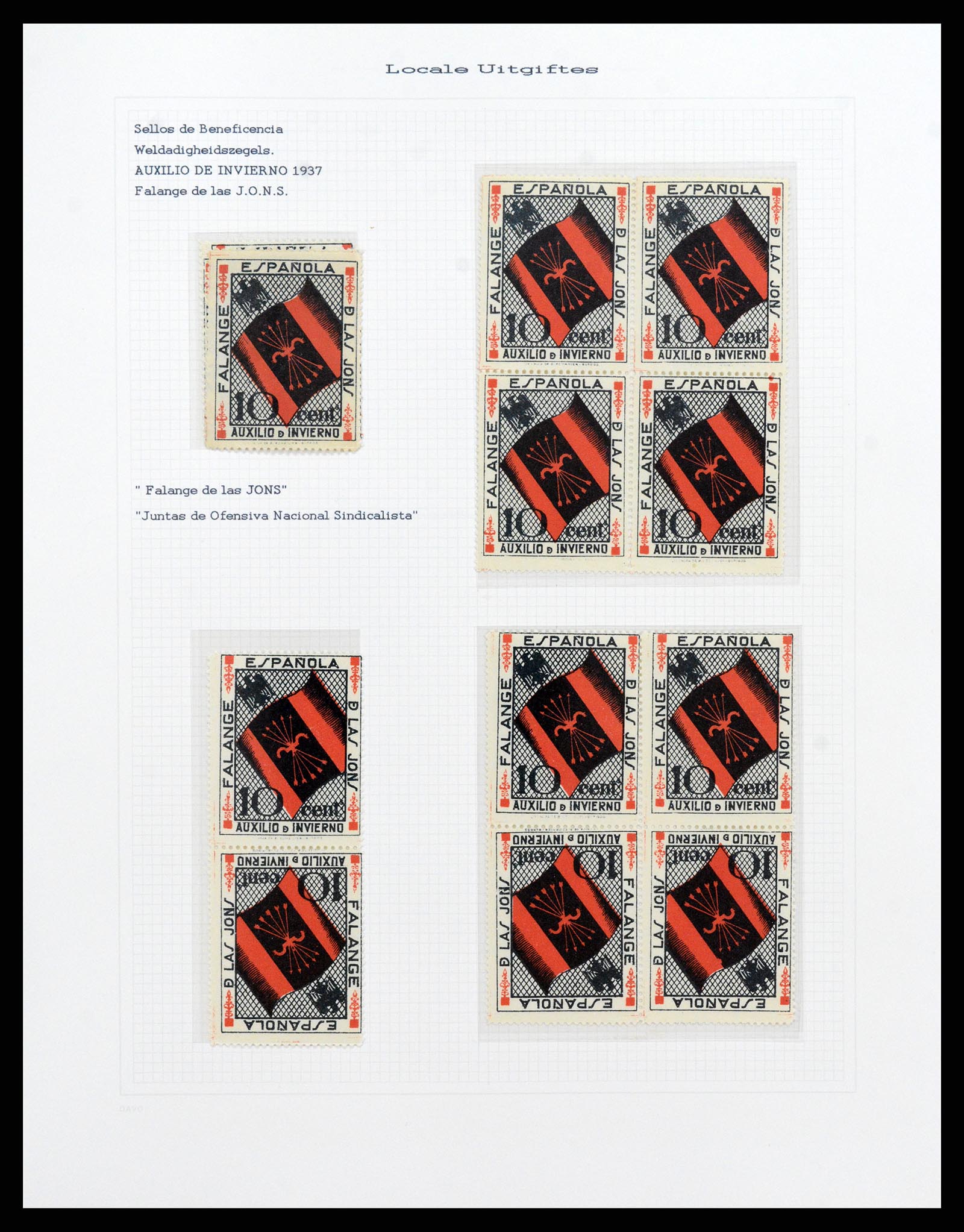 37837 213 - Stamp Collection 37837 Spansish civil war and local post 1893-1945.