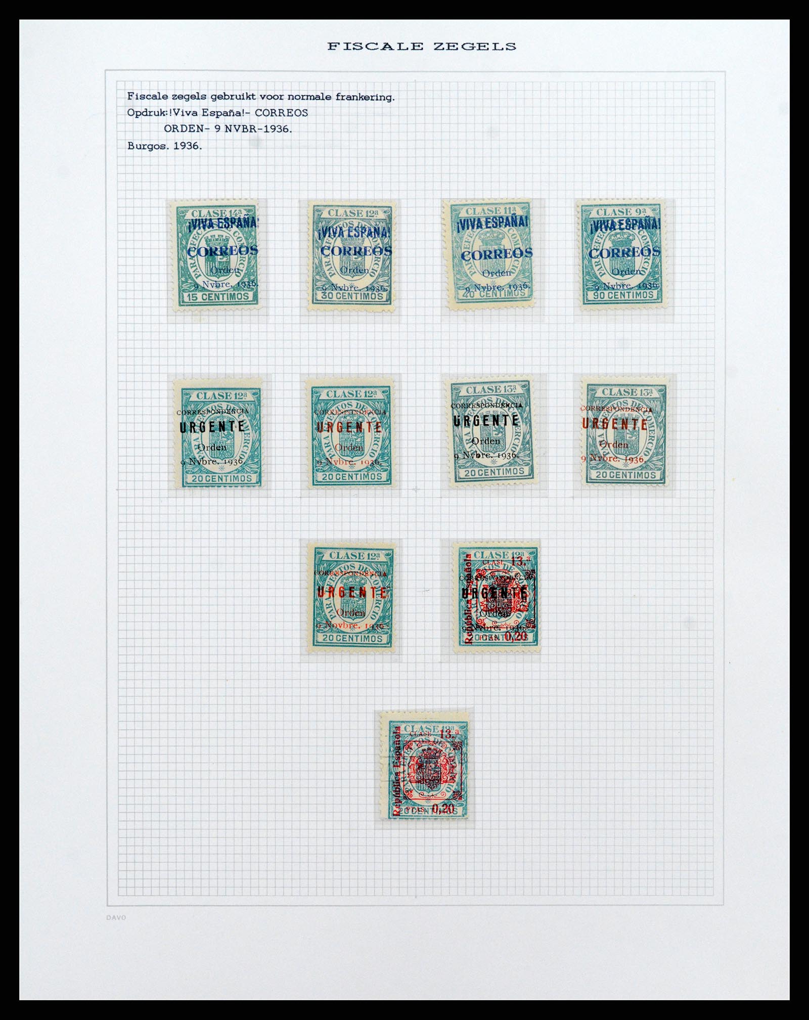 37837 215 - Stamp Collection 37837 Spansish civil war and local post 1893-1945.
