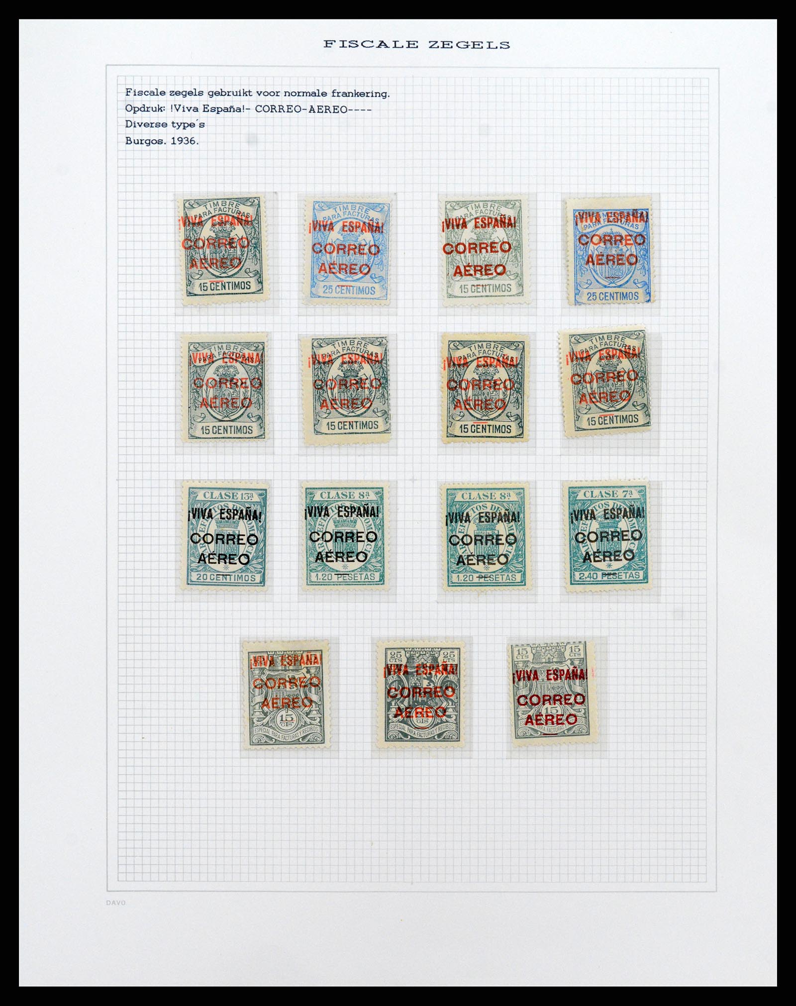 37837 216 - Stamp Collection 37837 Spansish civil war and local post 1893-1945.