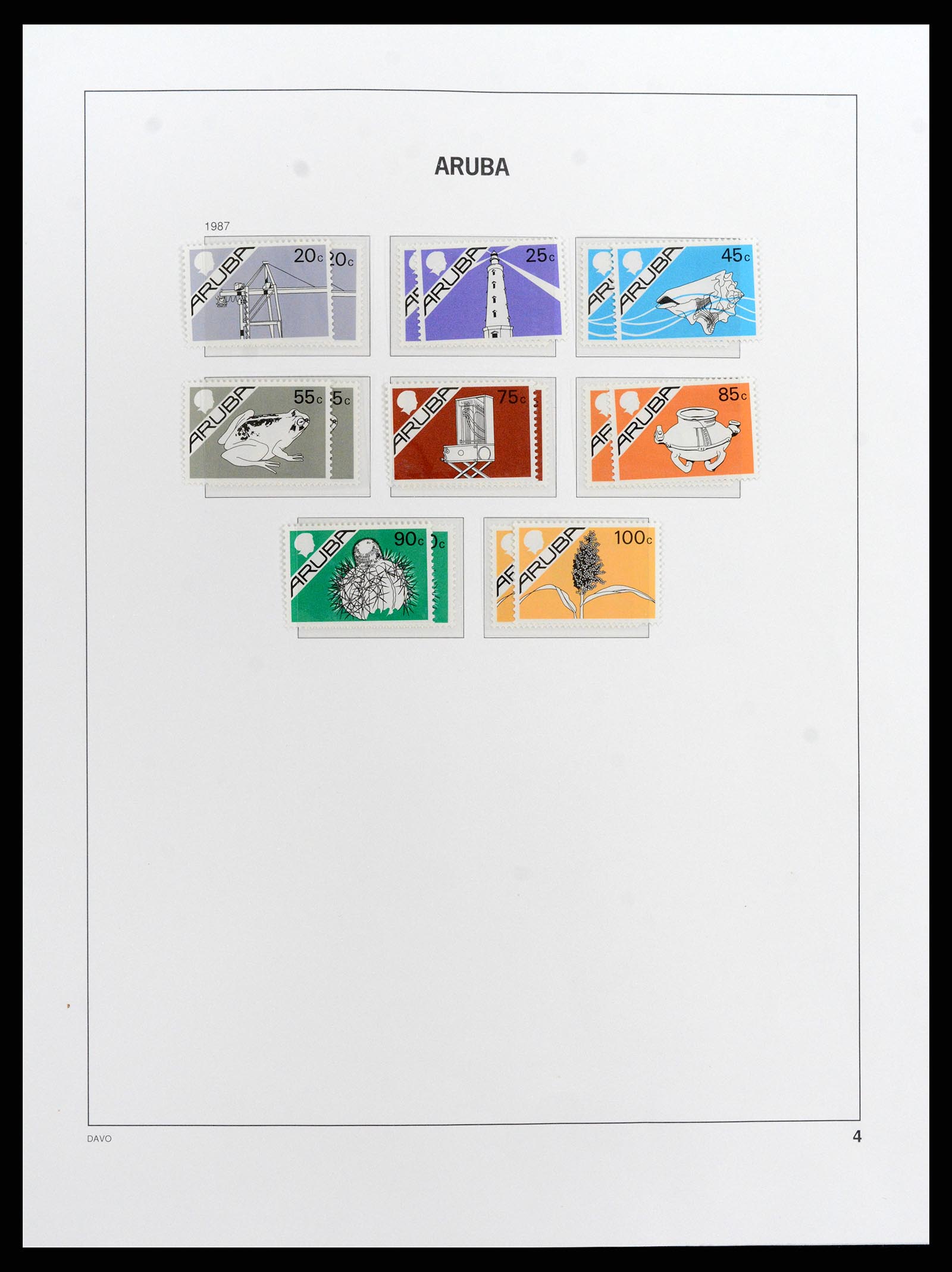 37841 004 - Stamp Collection 37841 Aruba 1986-2011.