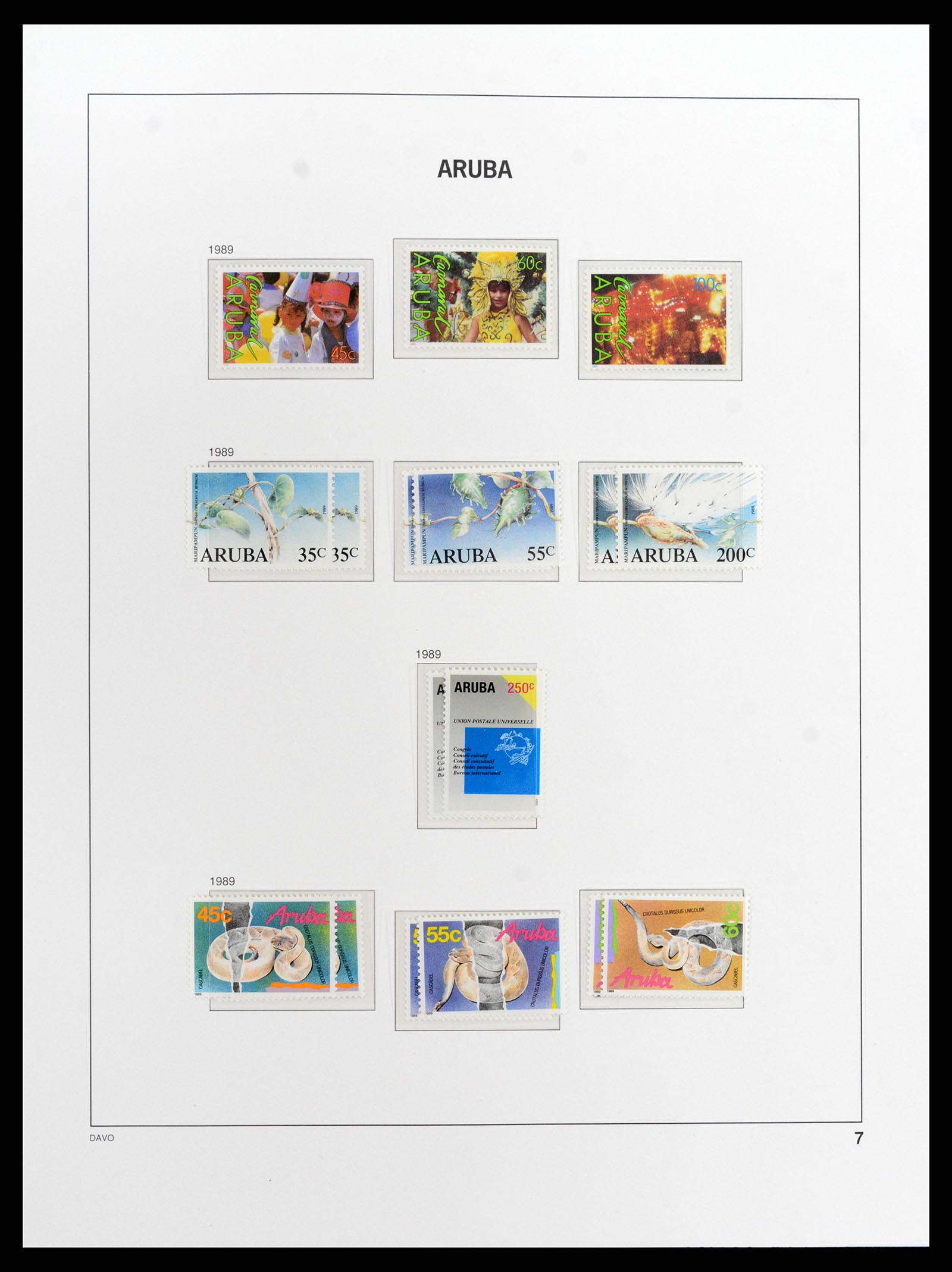 37841 007 - Stamp Collection 37841 Aruba 1986-2011.