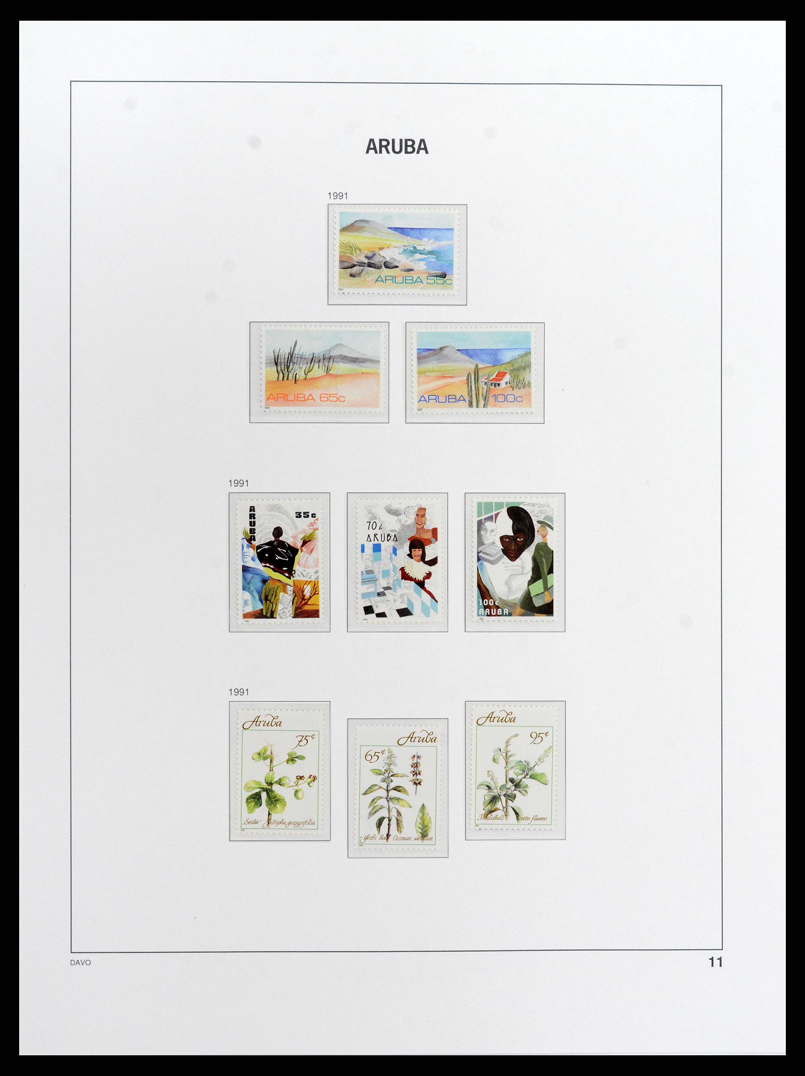 37841 011 - Postzegelverzameling 37841 Aruba 1986-2011.