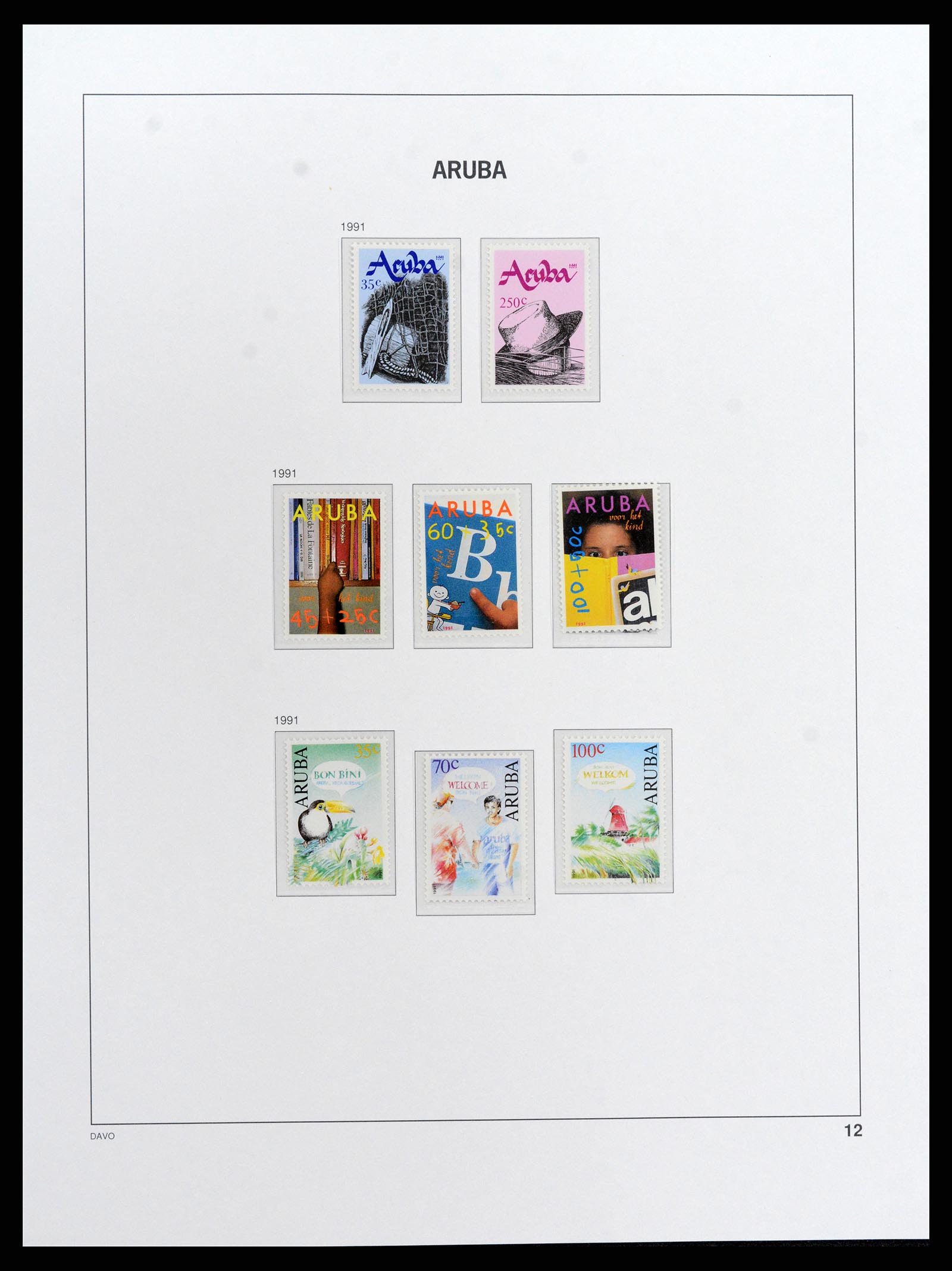 37841 012 - Postzegelverzameling 37841 Aruba 1986-2011.