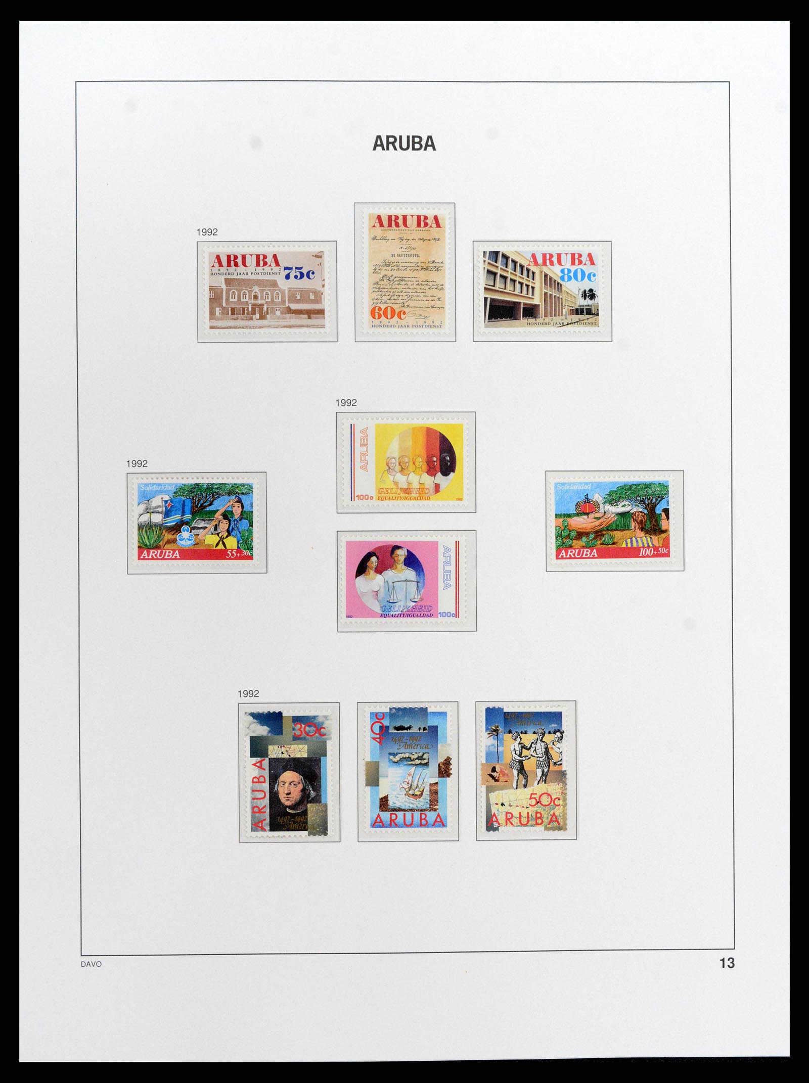 37841 013 - Postzegelverzameling 37841 Aruba 1986-2011.