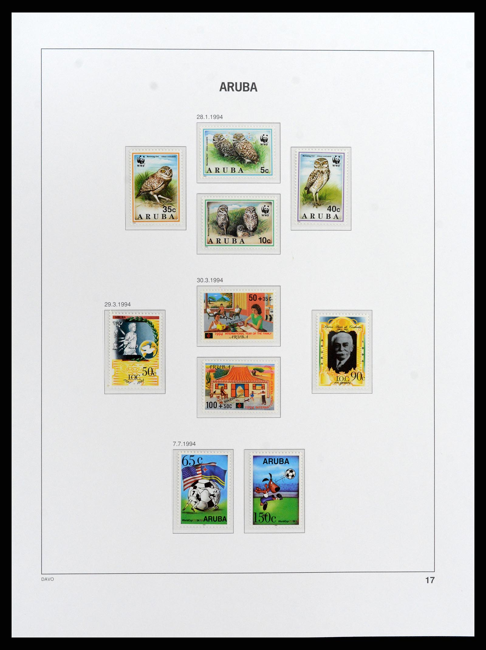 37841 017 - Postzegelverzameling 37841 Aruba 1986-2011.