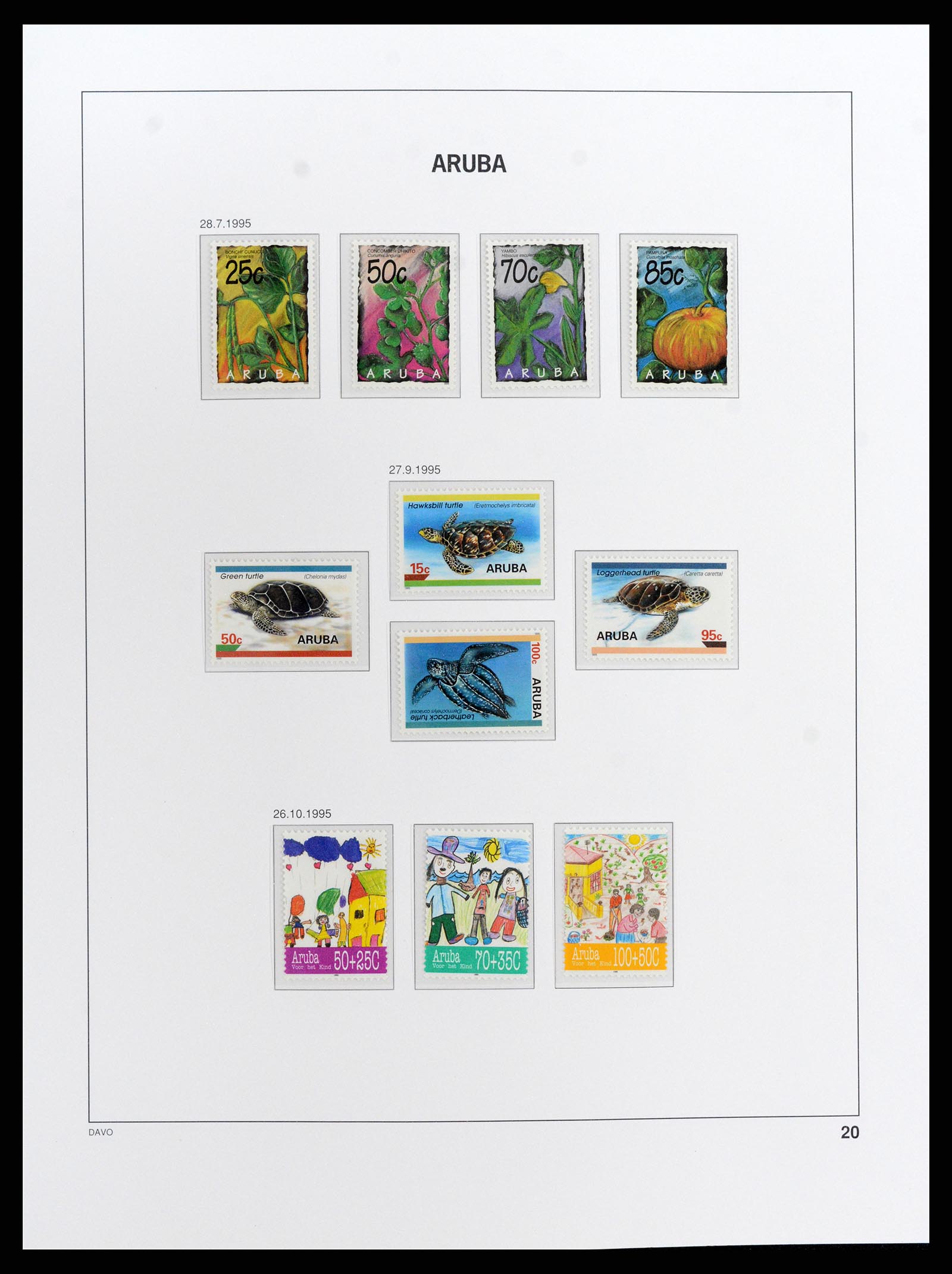 37841 020 - Postzegelverzameling 37841 Aruba 1986-2011.