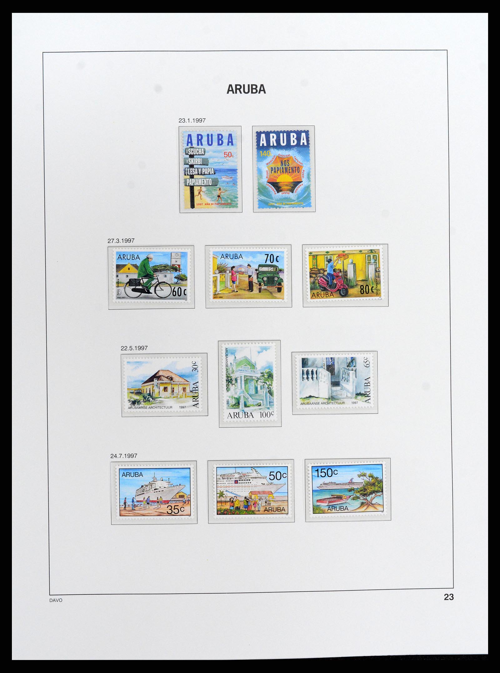 37841 023 - Postzegelverzameling 37841 Aruba 1986-2011.