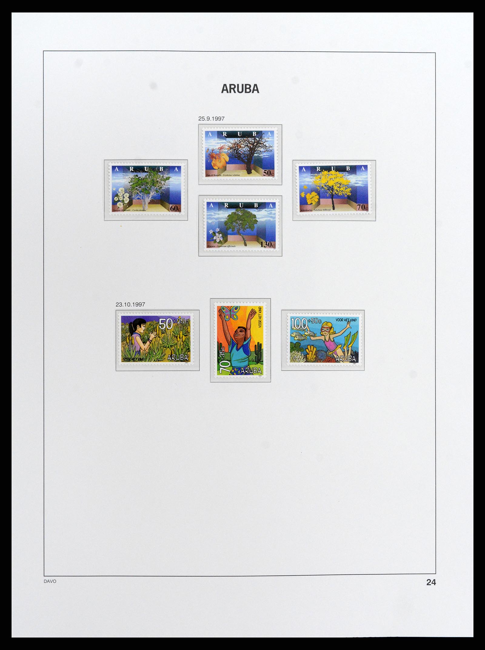 37841 024 - Postzegelverzameling 37841 Aruba 1986-2011.