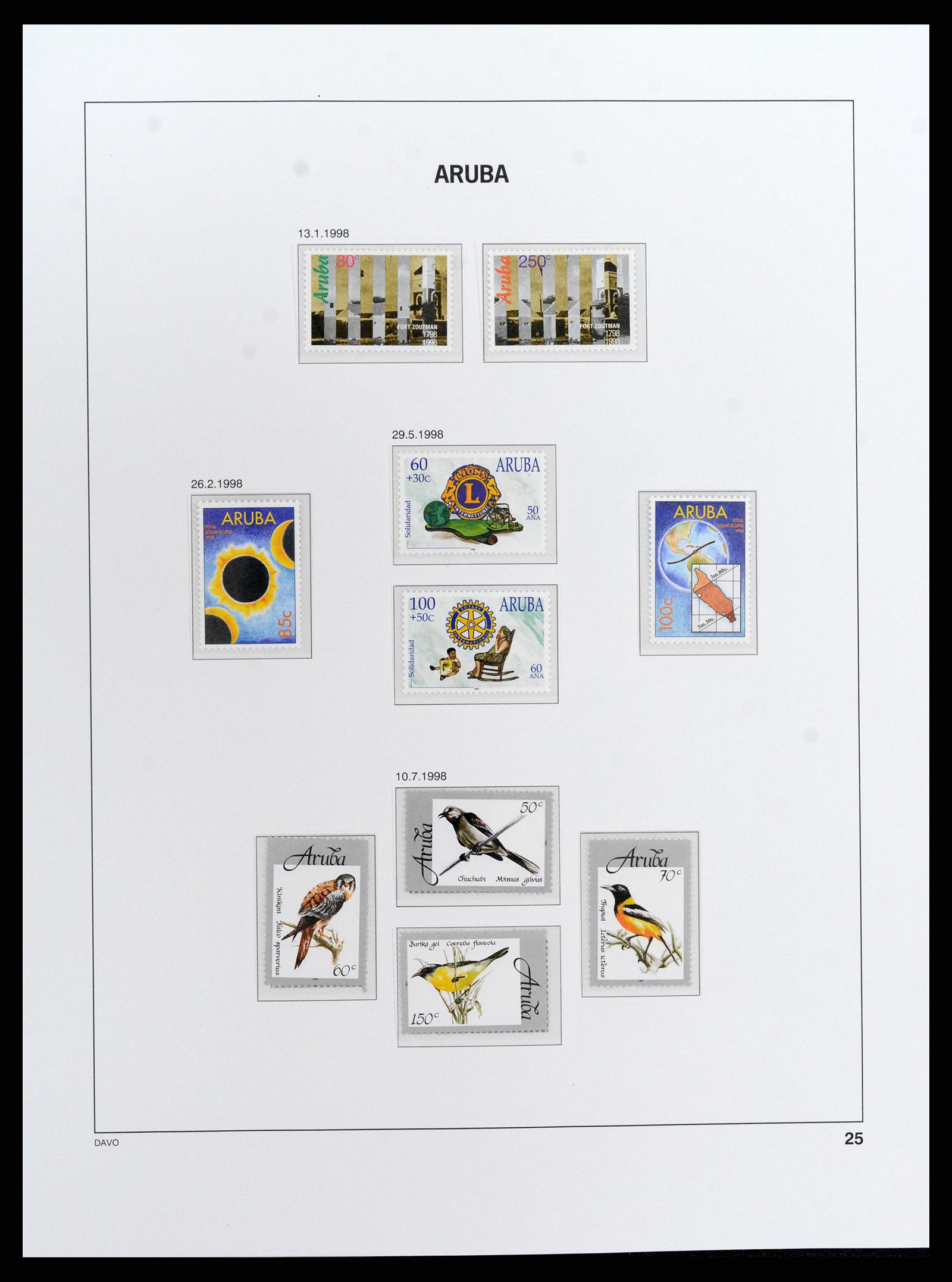 37841 026 - Postzegelverzameling 37841 Aruba 1986-2011.