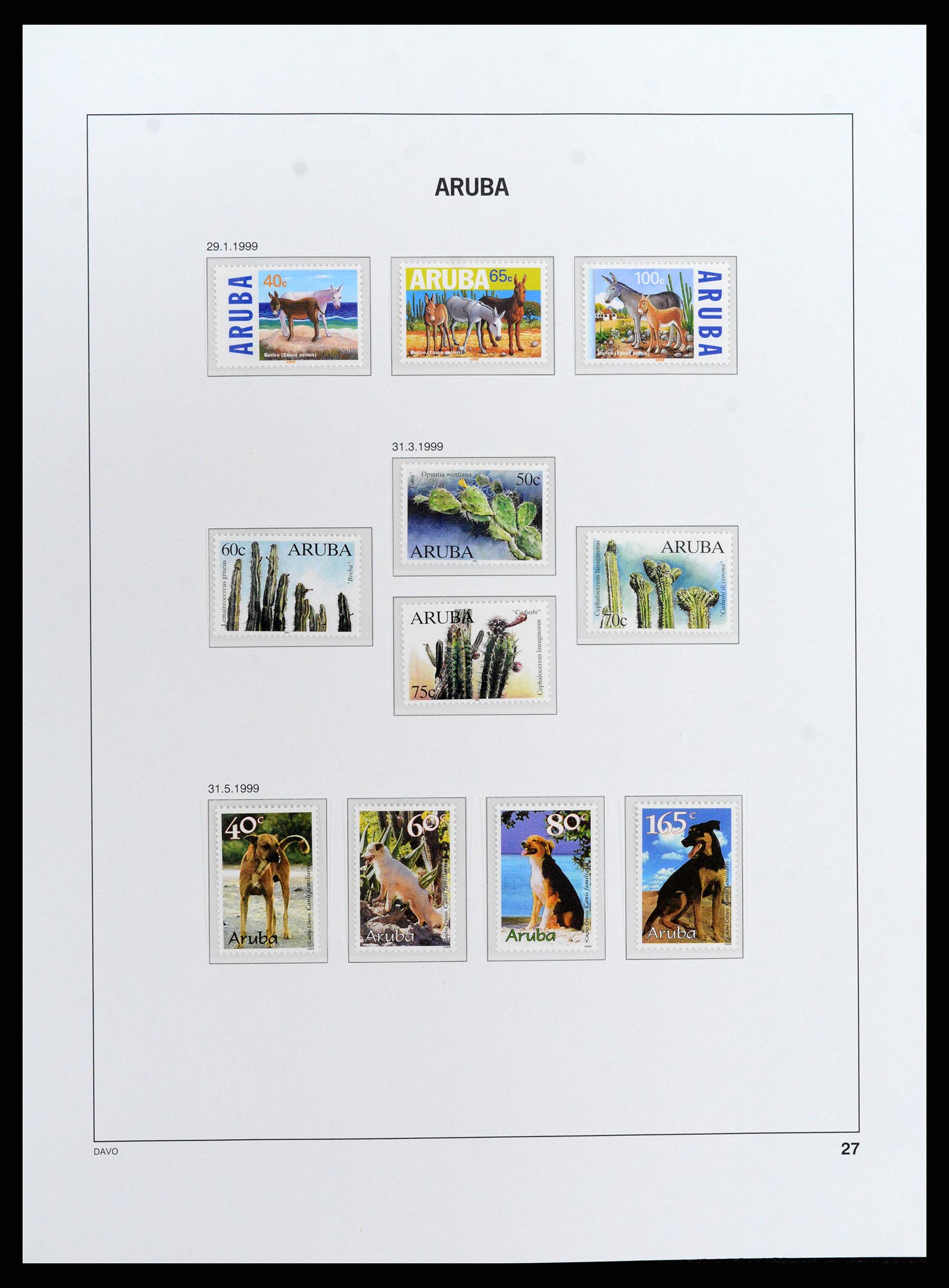 37841 028 - Postzegelverzameling 37841 Aruba 1986-2011.