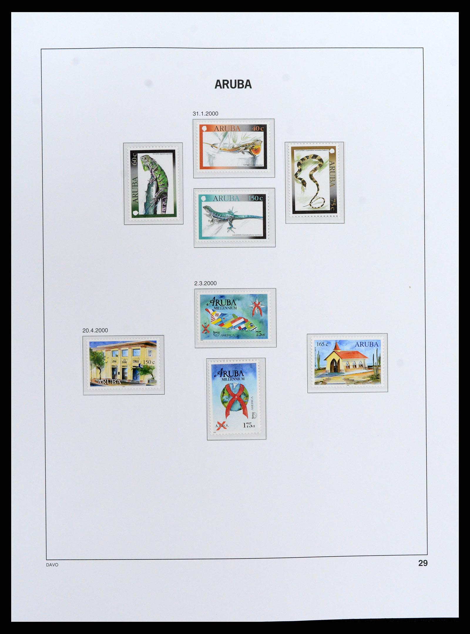 37841 031 - Postzegelverzameling 37841 Aruba 1986-2011.
