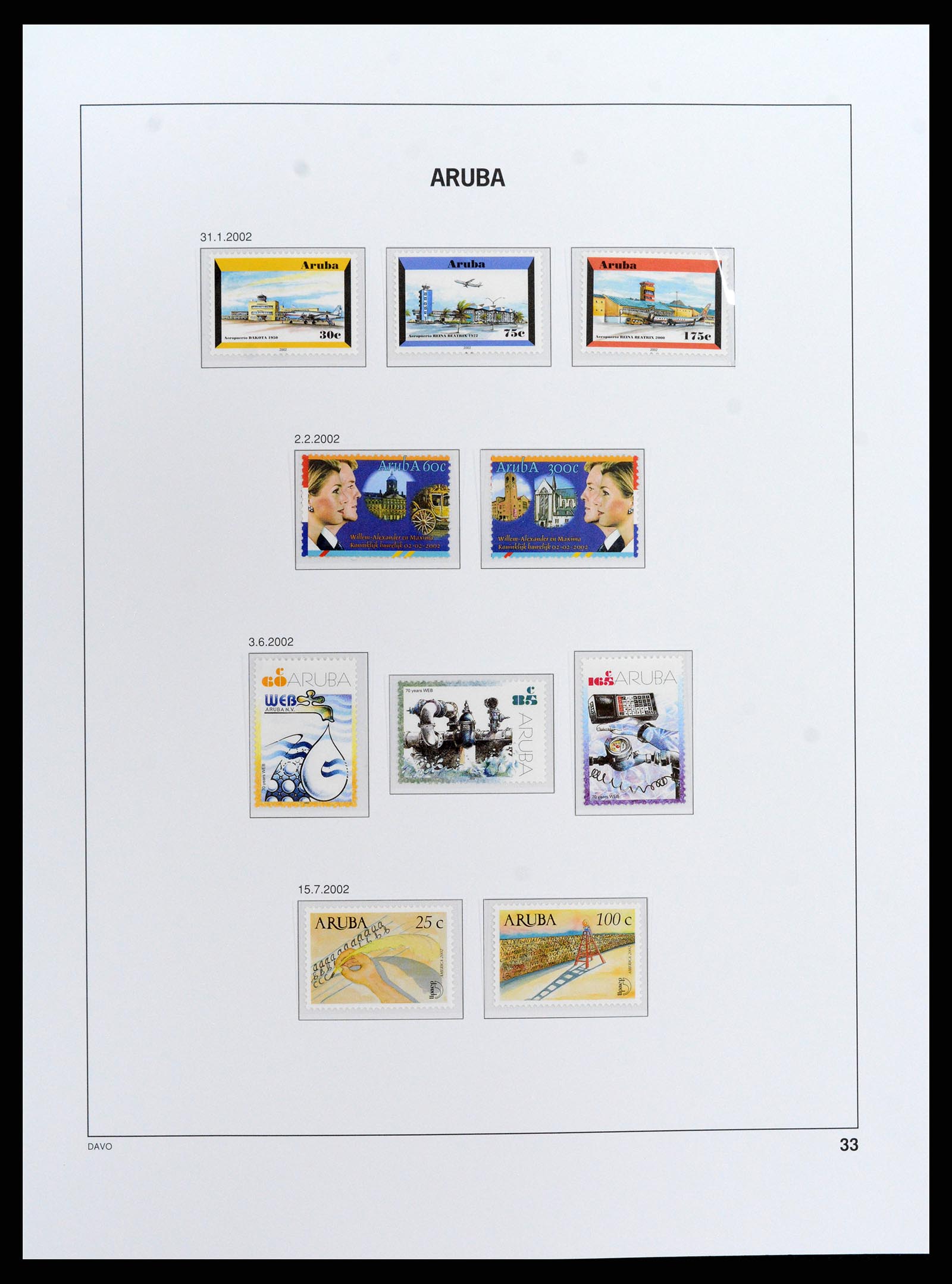 37841 035 - Postzegelverzameling 37841 Aruba 1986-2011.