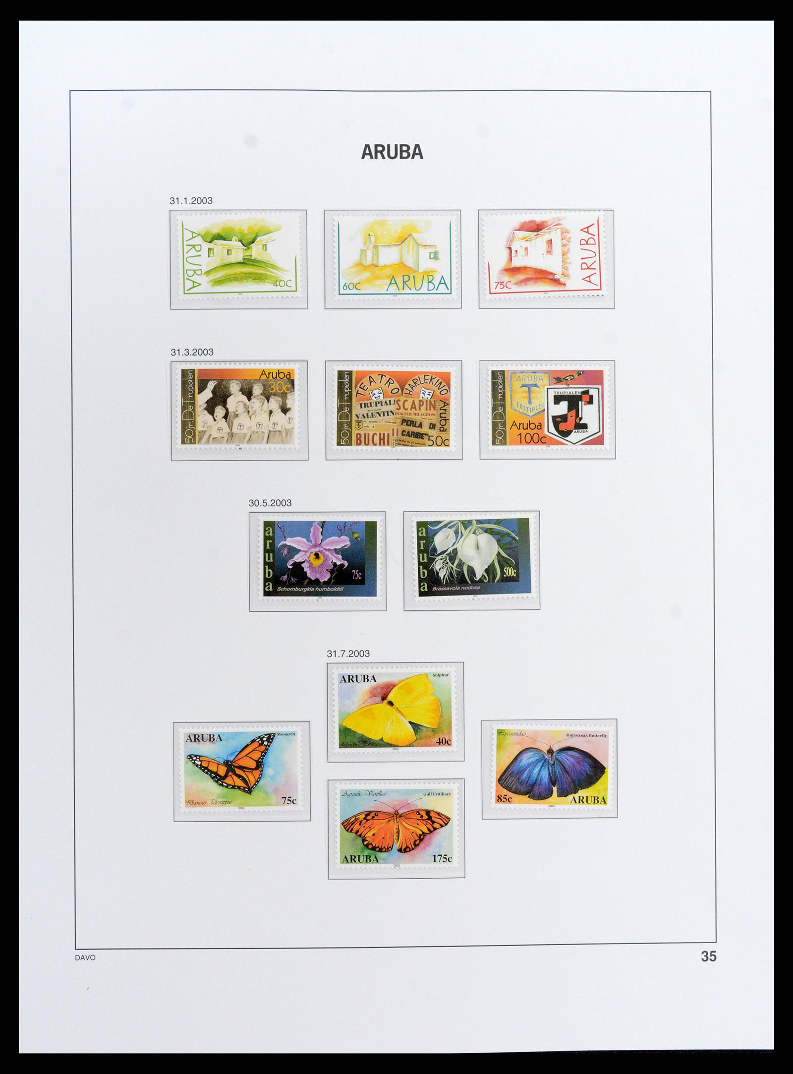 37841 037 - Postzegelverzameling 37841 Aruba 1986-2011.