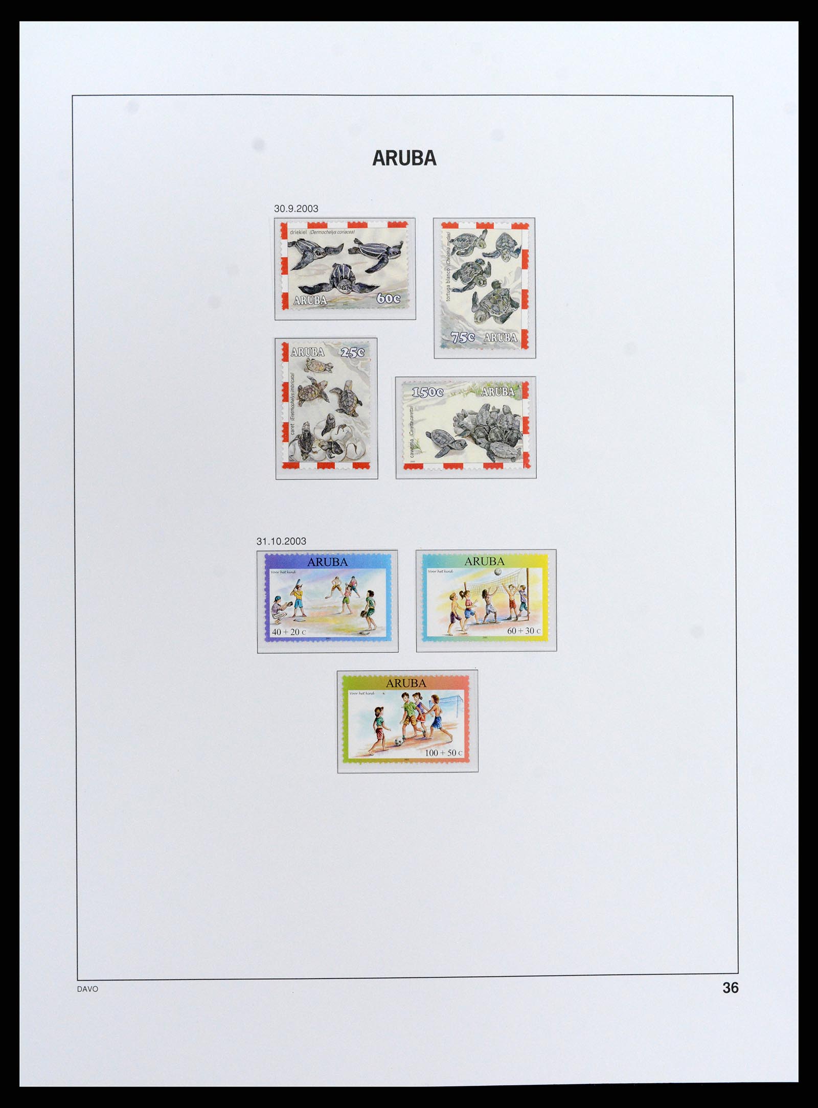 37841 038 - Postzegelverzameling 37841 Aruba 1986-2011.