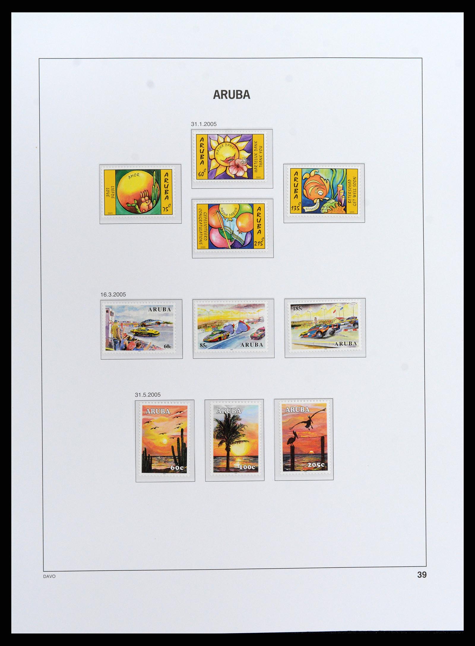 37841 041 - Postzegelverzameling 37841 Aruba 1986-2011.