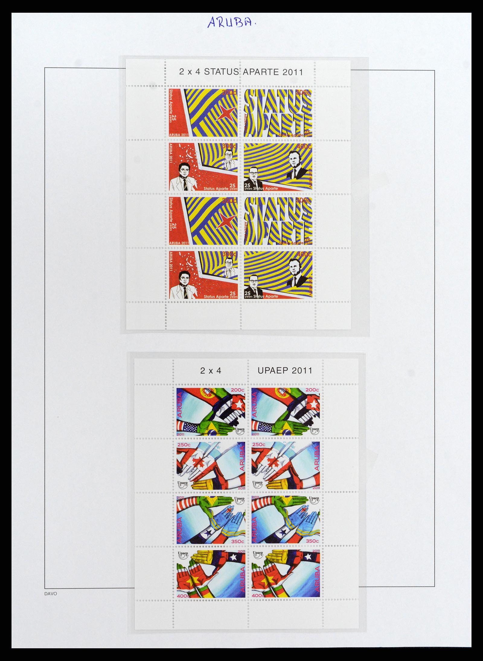 37841 073 - Postzegelverzameling 37841 Aruba 1986-2011.