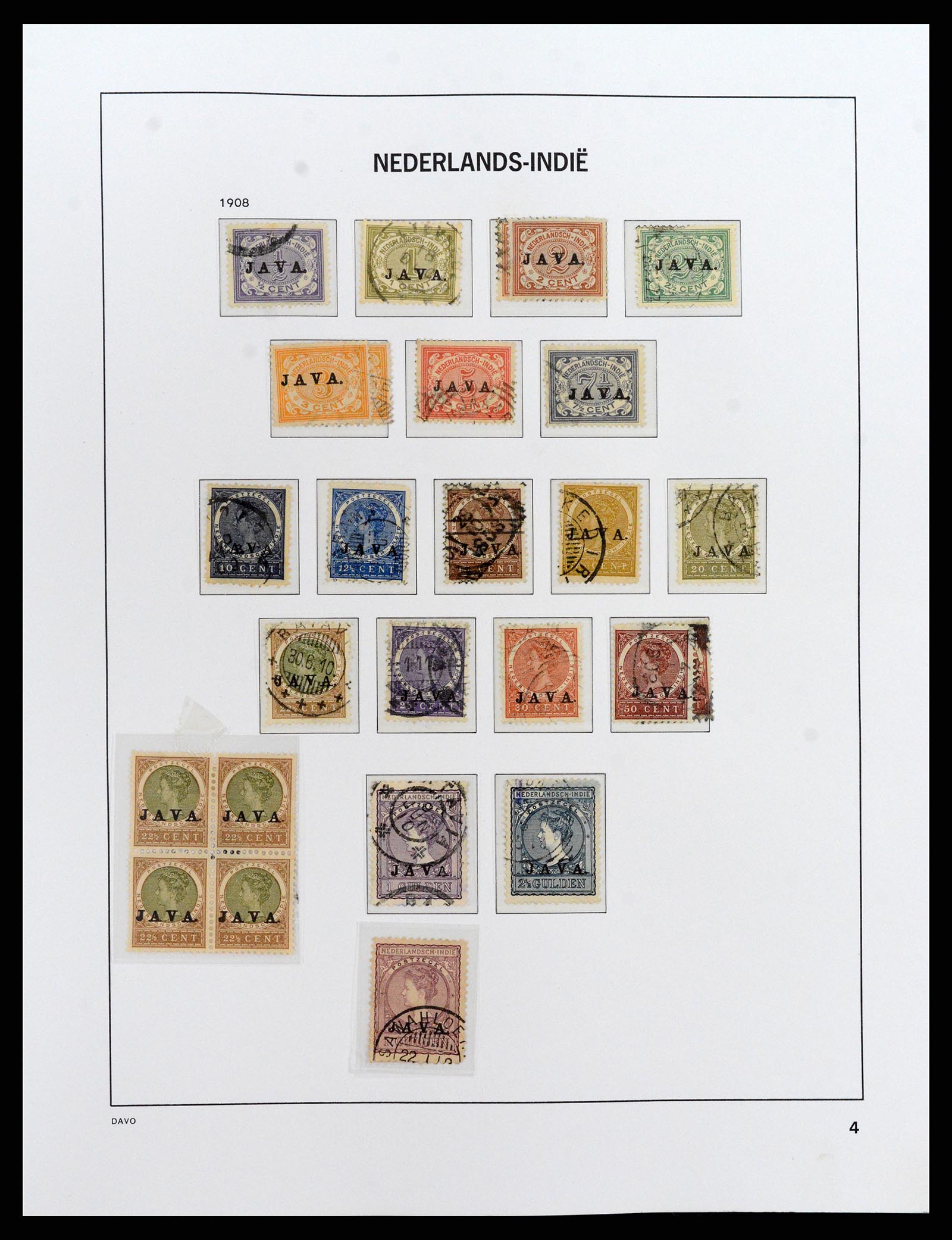 37842 004 - Postzegelverzameling 37842 Nederlands Indië 1864-1948.