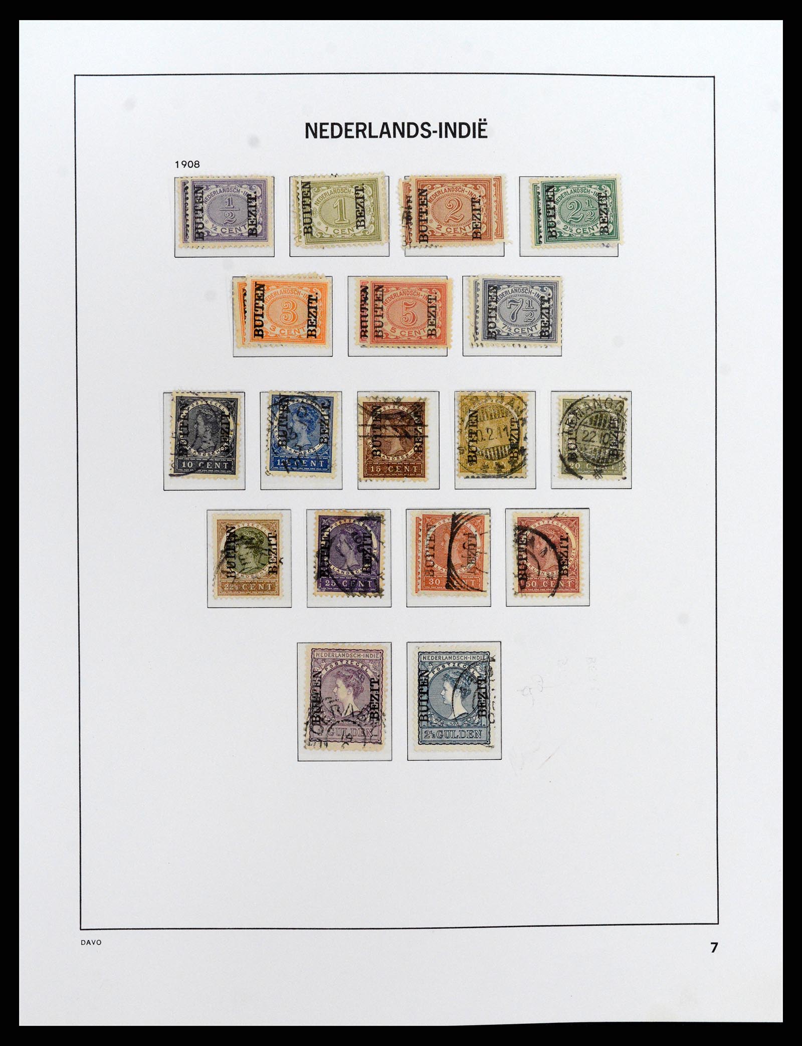 37842 007 - Postzegelverzameling 37842 Nederlands Indië 1864-1948.