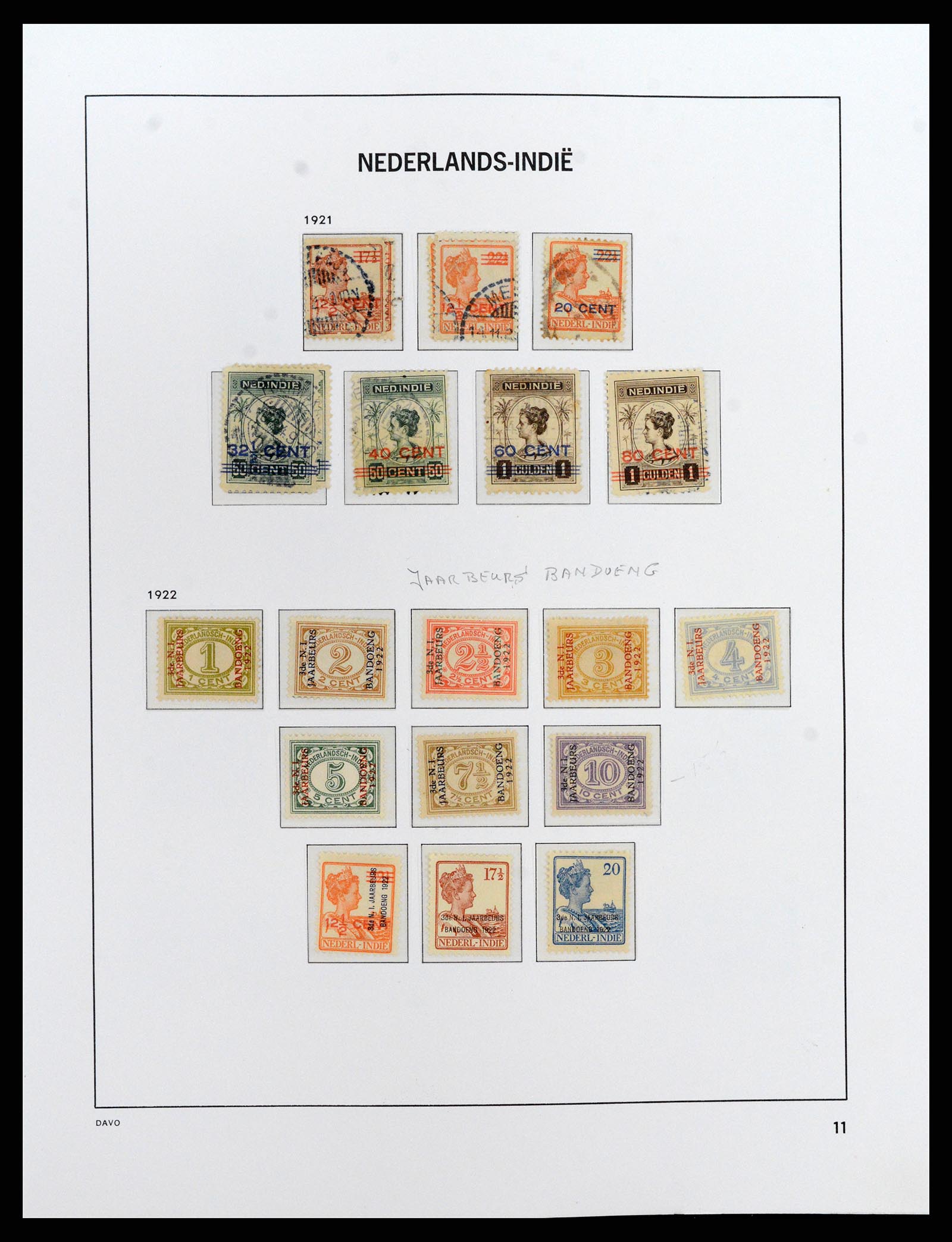 37842 011 - Postzegelverzameling 37842 Nederlands Indië 1864-1948.