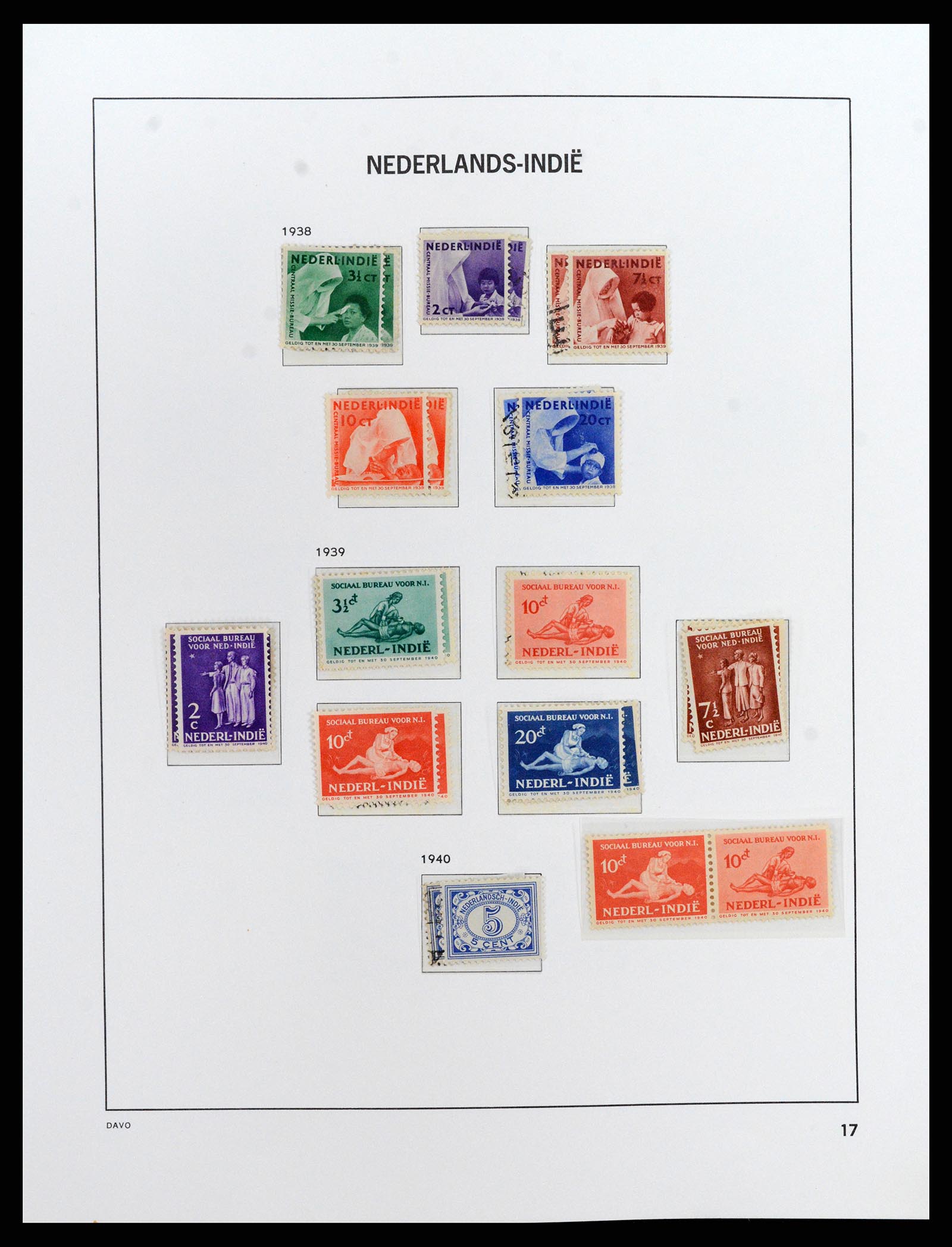 37842 017 - Postzegelverzameling 37842 Nederlands Indië 1864-1948.