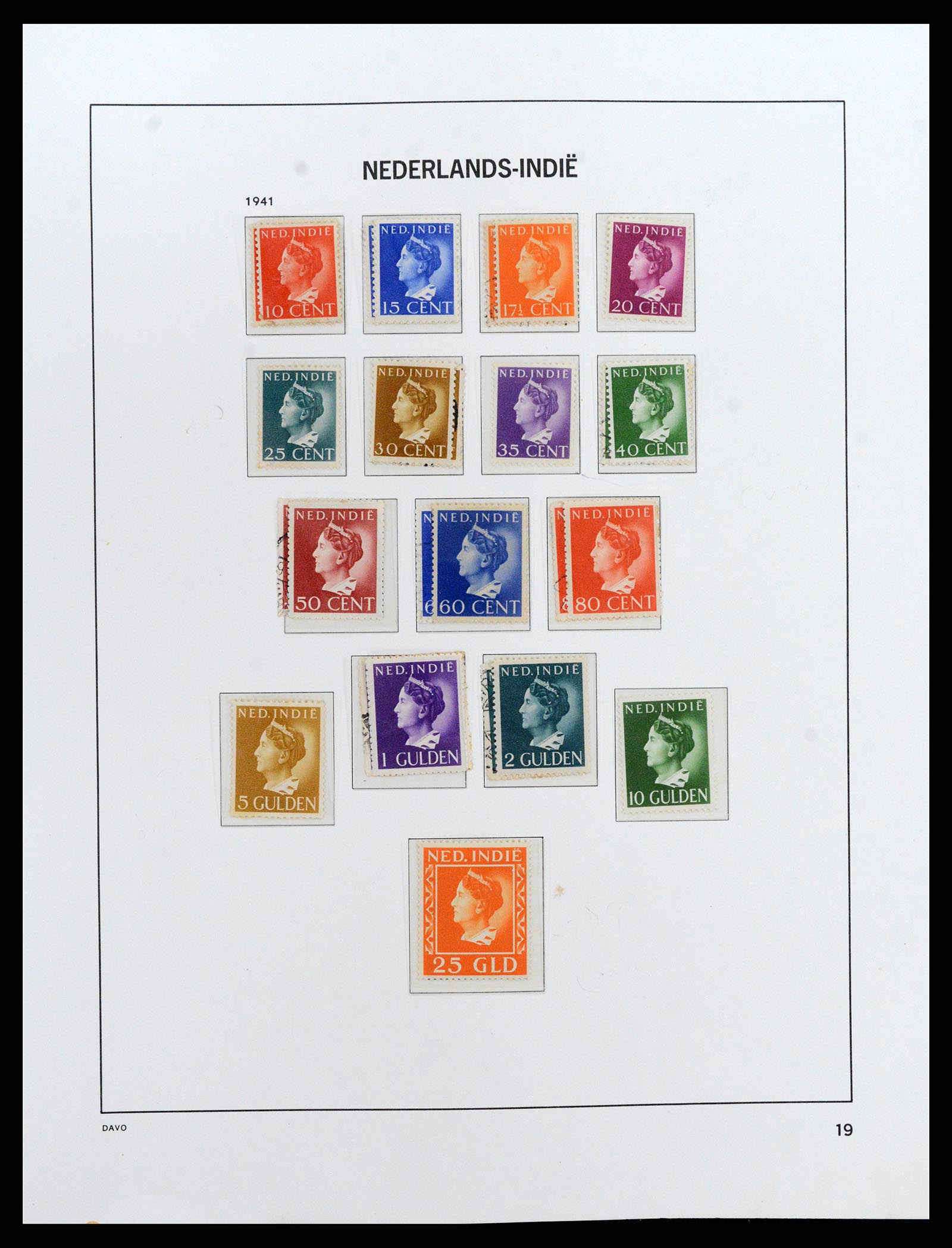 37842 019 - Postzegelverzameling 37842 Nederlands Indië 1864-1948.