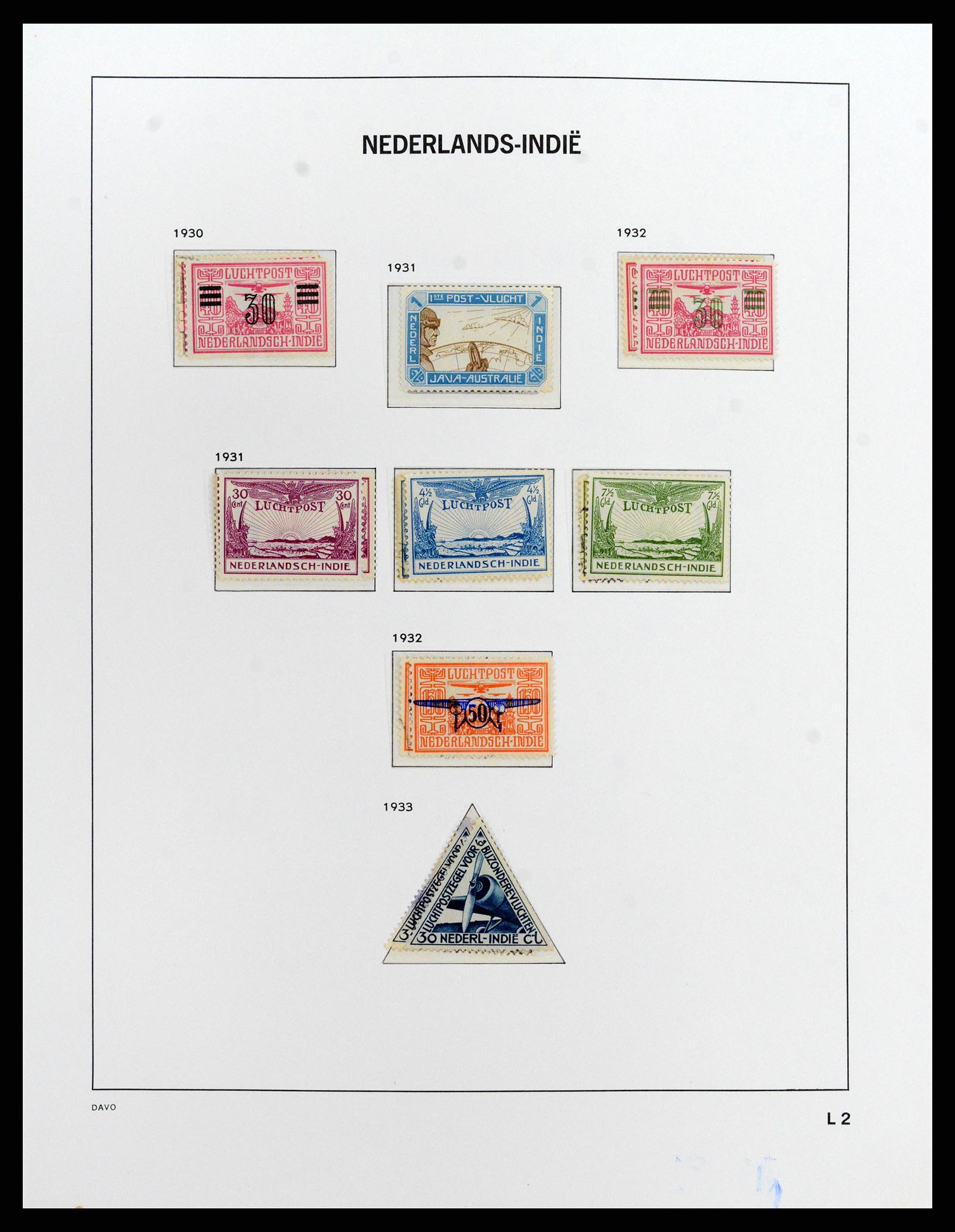 37842 026 - Postzegelverzameling 37842 Nederlands Indië 1864-1948.