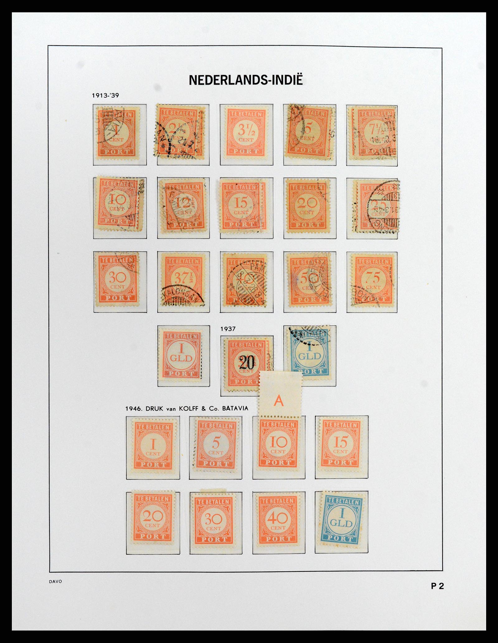 37842 028 - Postzegelverzameling 37842 Nederlands Indië 1864-1948.