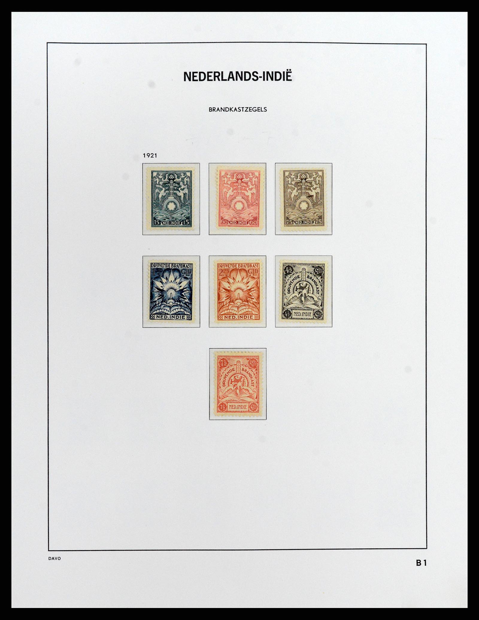 37842 030 - Postzegelverzameling 37842 Nederlands Indië 1864-1948.