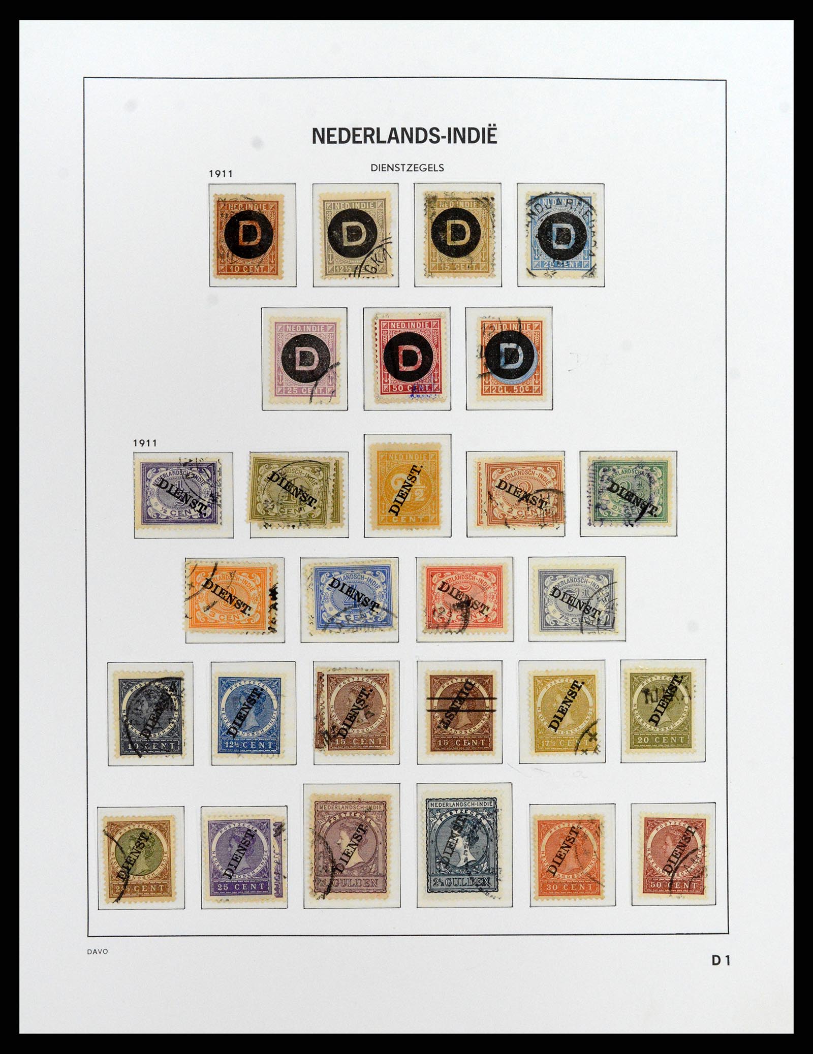 37842 031 - Postzegelverzameling 37842 Nederlands Indië 1864-1948.
