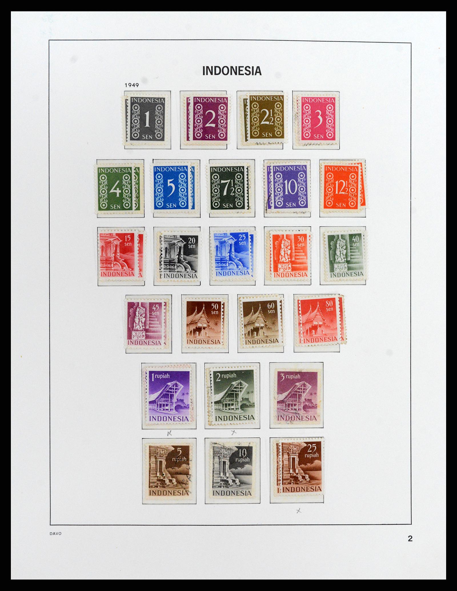 37842 034 - Postzegelverzameling 37842 Nederlands Indië 1864-1948.